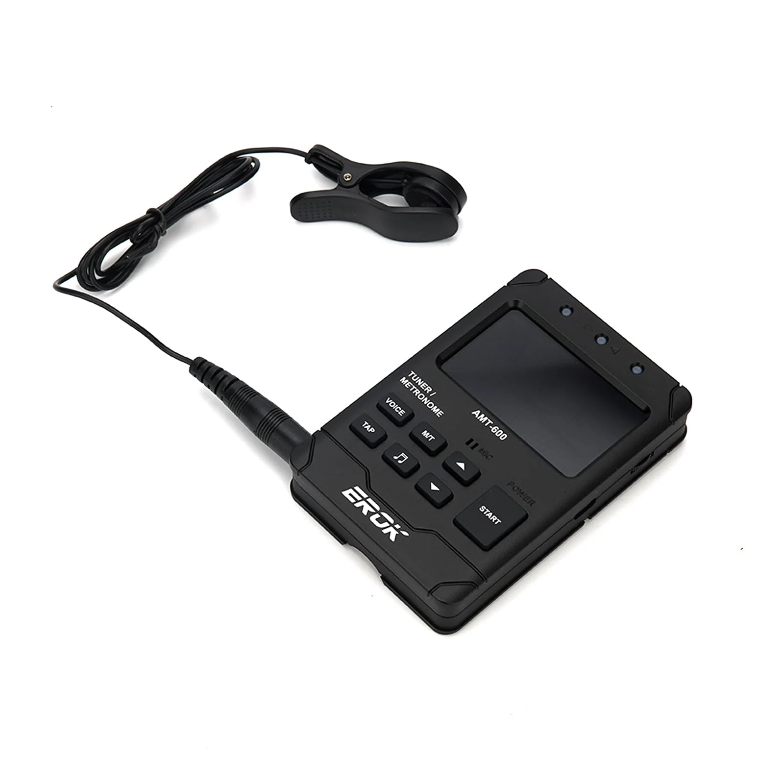 EROK Digital Metronome & Tuner - All-in-One Rechargeable Device with Stereo Headphone Output, Voice Counting, Ideal for Guitar, Bass, Violin & String Instruments(Black) Black - Image 8