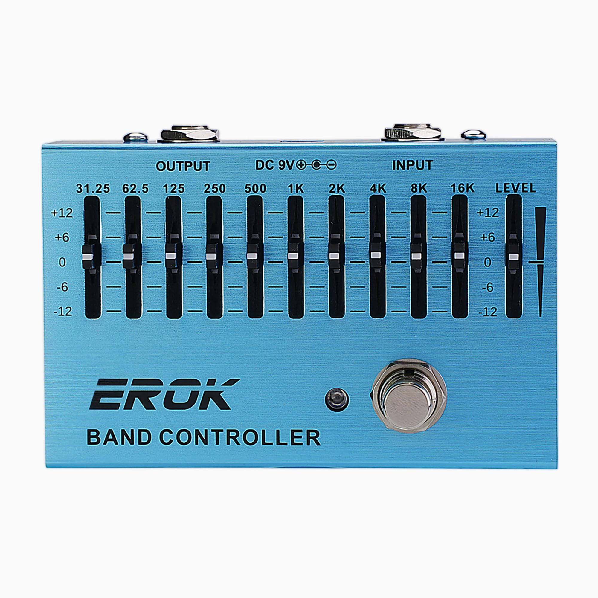 EROK EQ Pedal,10-Band Equalizer,(31.25Hz–16kHz) with ±12dB Gain/Attenuation for Each Band,for Electric Guitar Bass Eq Pedal,with Independent Controller Button - Image 6