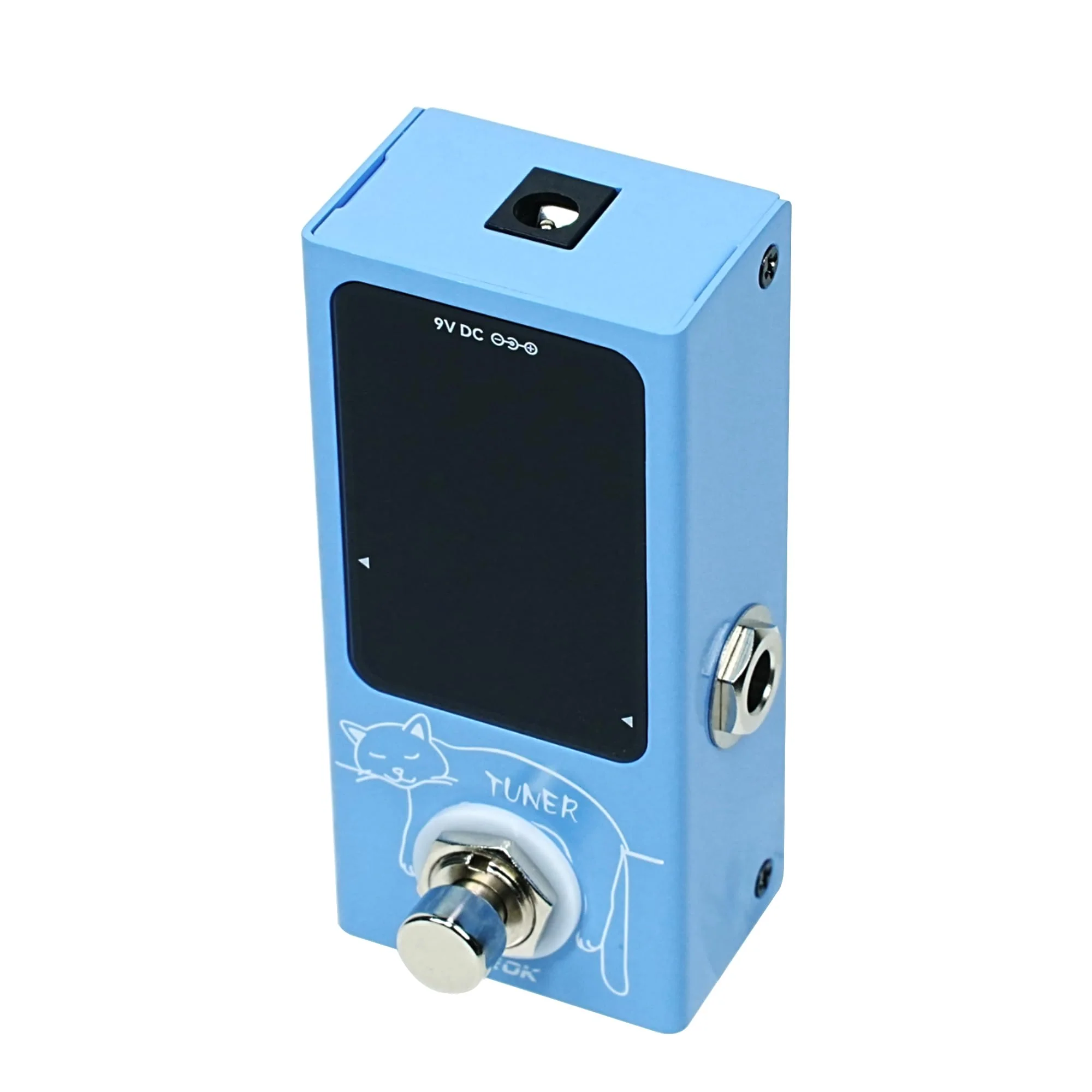 EROK Mini Tuner Pedal - Compact Size with Pitch LED Indicator for Electric Guitar & Bass, True Bypass - Image 5