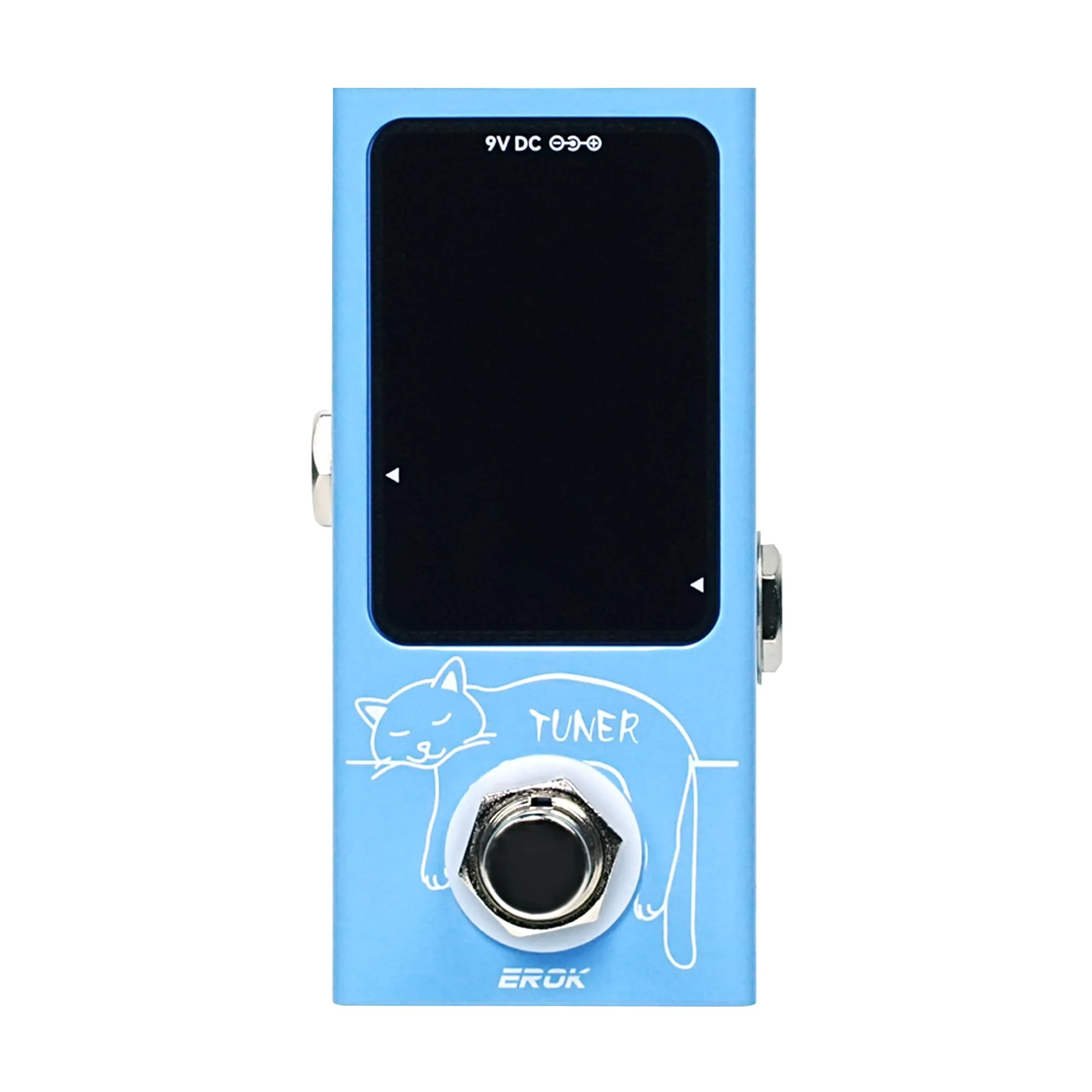 EROK Mini Tuner Pedal - Compact Size with Pitch LED Indicator for Electric Guitar & Bass, True Bypass - Image 8