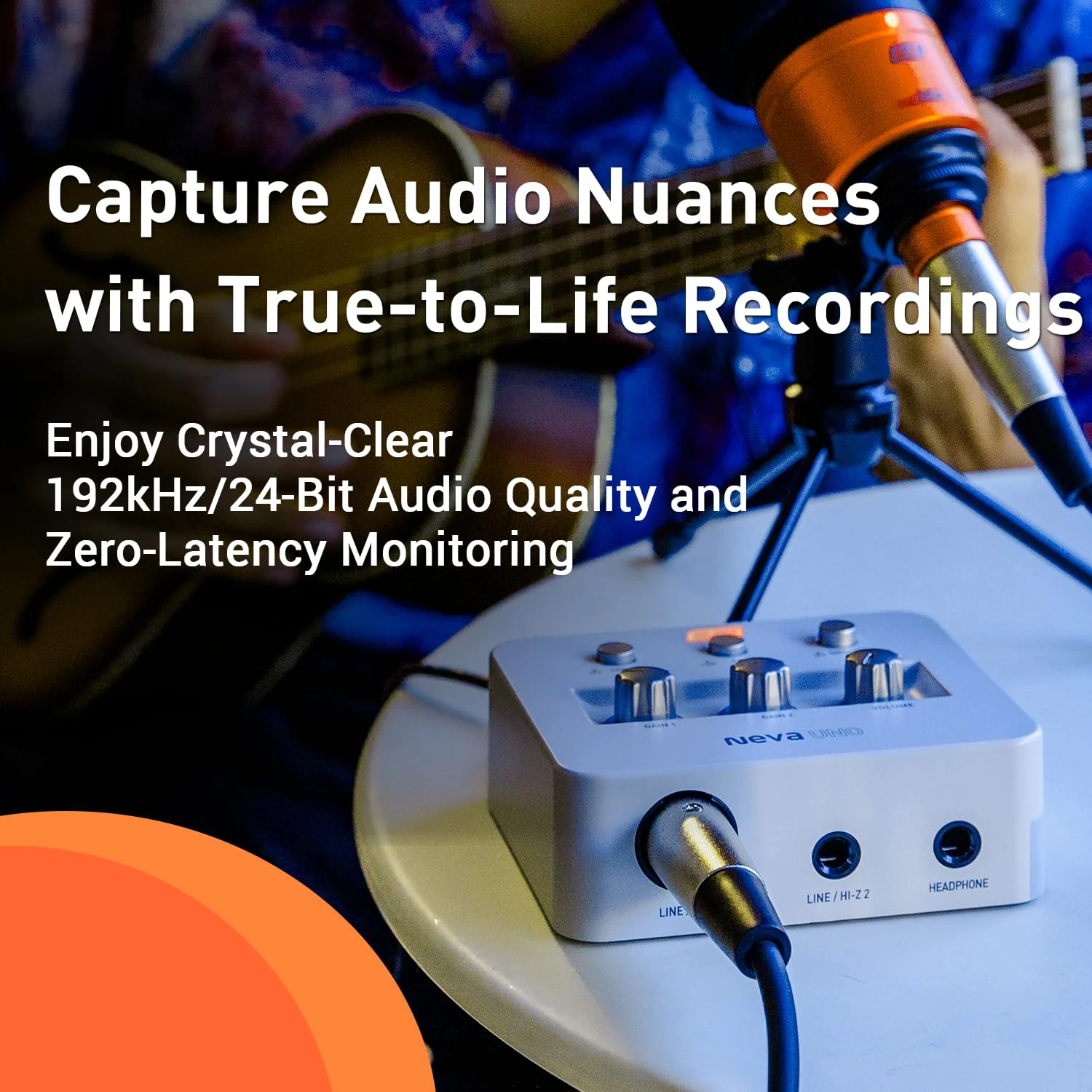 ESI Neva UNO | Professional 24-bit/192kHz 2x2 USB Audio Interface for PC and Mac with XLR, Line, and DI Inputs, Podcasting, and Streaming, Perfect for Guitarists, Music Production Software Included - Image 6