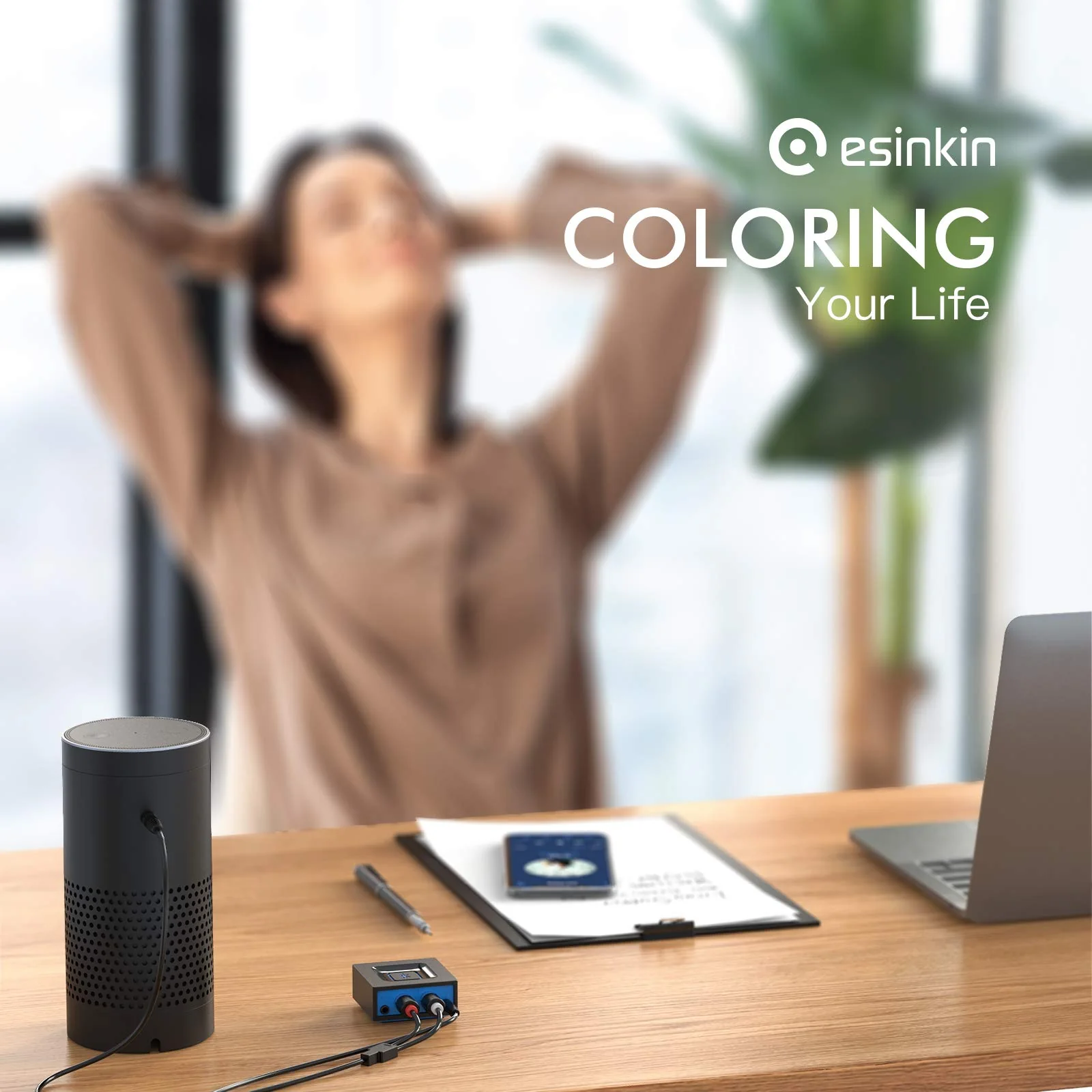 Esinkin Wireless Audio Receiver for Music Streaming Sound System Works with Smart Phones and Tablets, Wireless Adapter for Speakers - Image 7