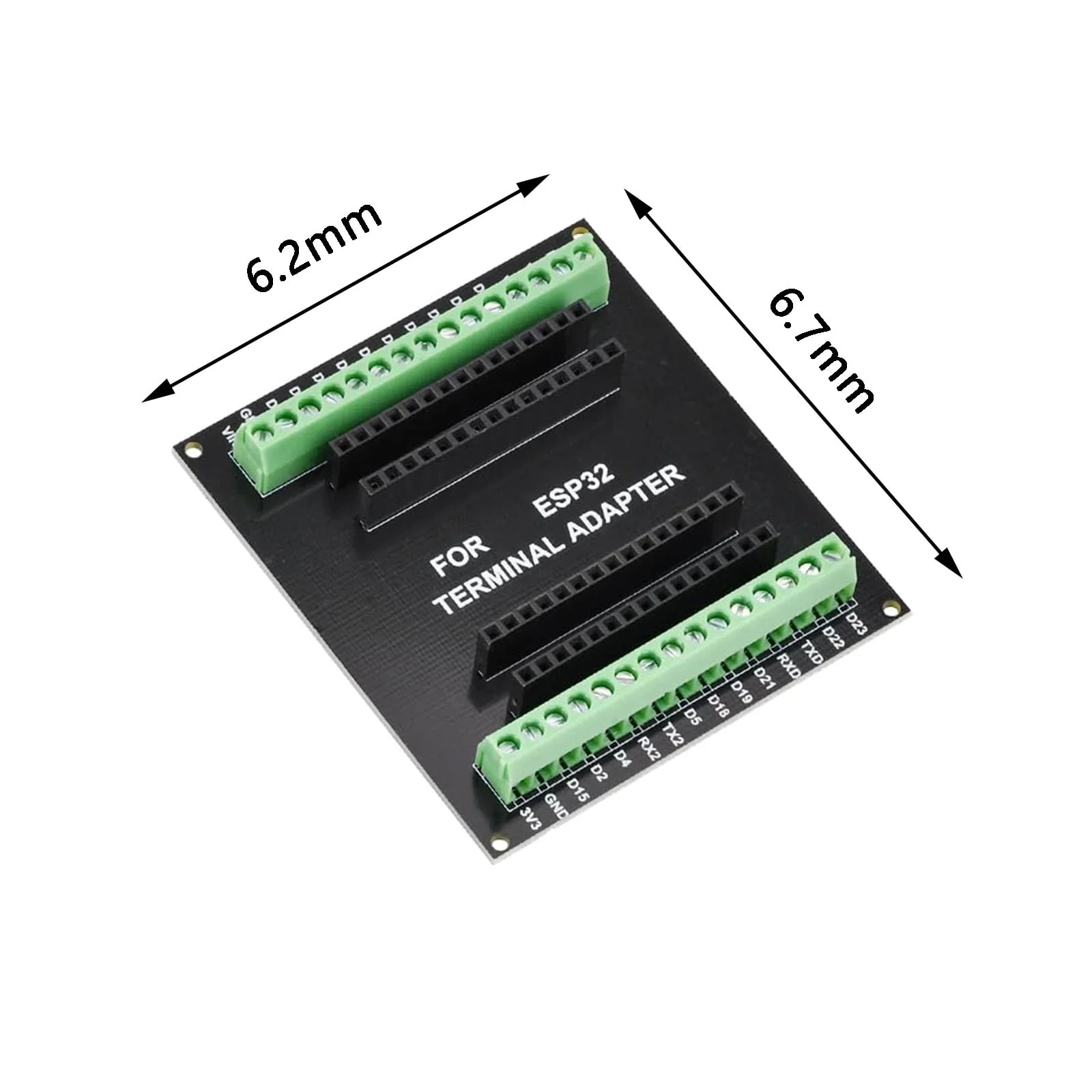 ESP32 Breakout Board for 30 Pin, ESP32 Development Board 2.4 GHz Dual Core WLAN WiFi + Bluetooth 2-in-1 Microcontroller ESP-WROOM-32 Chip for Arduino Pack of 4 - Image 2