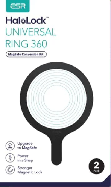 ESR for MagSafe Sticker 360, MagSafe Ring Magnet (HaloLock), 2 Pack Magnetic Ring, Universal Magnetic Wireless Charger Conversion Kit for iPhone 16/15/14/13/12/11, Galaxy S23/S22/S21 and More, Black Black - 2 Pack - Image 10