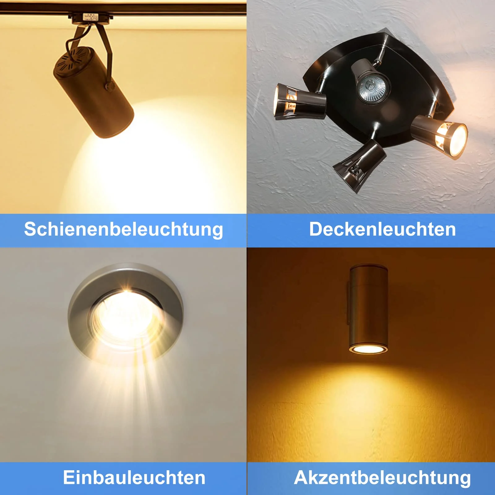 ETUOLMP Halogen MR16 Gu5.3 Halogen Light Bulb Dimmable 12 V 50 W Warm White 2700 K for Halogen Spotlight Installation Rail Lighting Pack of 6 MR16-50W - Image 4