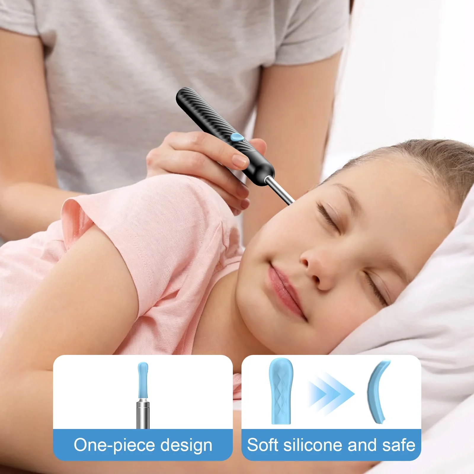 Euakee 4 in 1 Ear Wax Remover Otoscope, 1080P WiFi IP67 Waterproof Ear Cleaner for Adults Children, for Ear Canal, Nose, Mouth and Skin Examination, Ear Cleaner for iOS, Android 03 - Image 6