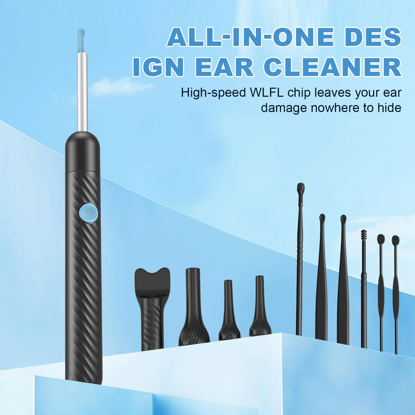 Euakee 4 in 1 Ear Wax Remover Otoscope, 1080P WiFi IP67 Waterproof Ear Cleaner for Adults Children, for Ear Canal, Nose, Mouth and Skin Examination, Ear Cleaner for iOS, Android 03 - Image 8