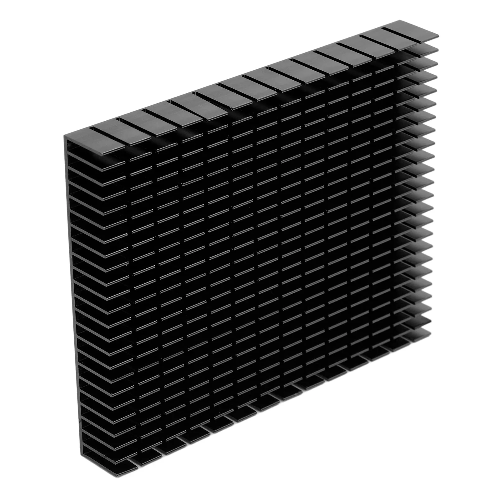 Eujgoov Aluminium Heat Sink, 150 x 120 x 20 mm, Heatsink Cooling for CPU Power Amplifier PCB Board (Black) - Image 9