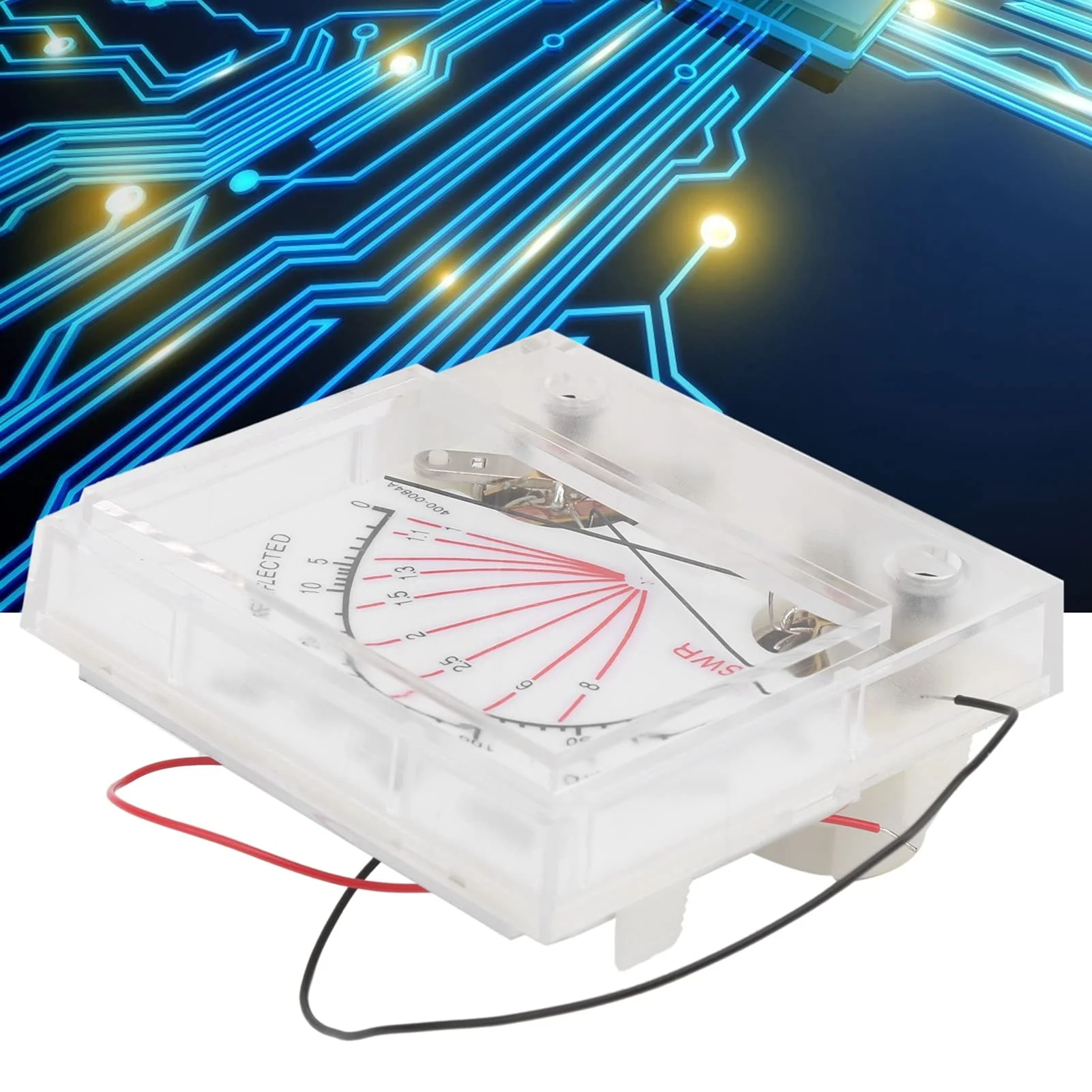 Eujgoov Cross Needle SWR/Watt Meter, Double Needle 60/300W Dual Band Standing- Meter with Backlight - Image 2