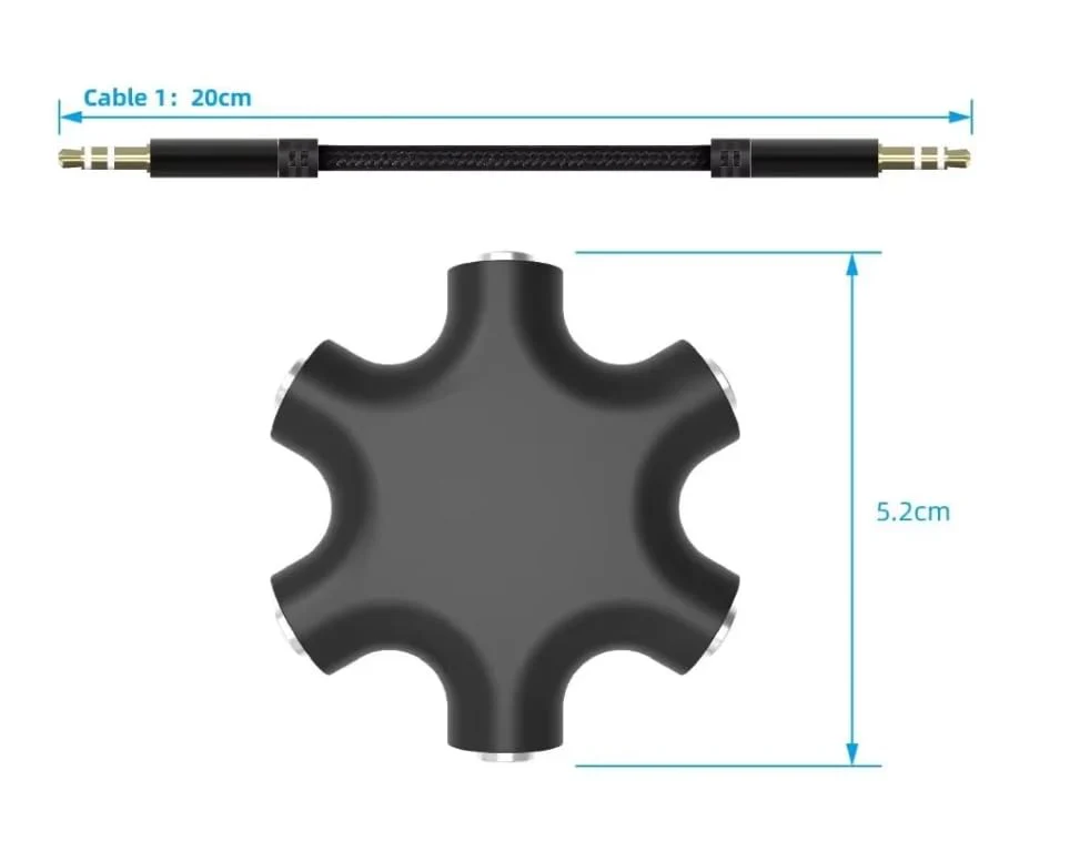Eurorack Patch Cable Splitter - 5 Way, 6 Port (2Pack) 2Pack - Image 4