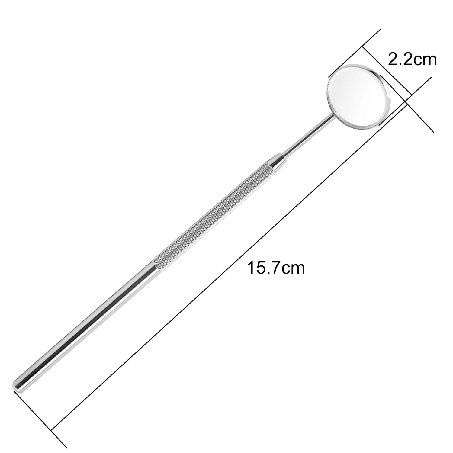 EUZUXU Dental Mouth Mirror Mouth Tooth Mirror Inspection Mirror Curve Angle Dentist Oral Care Mouth Control Extension Tool Silver - Image 7