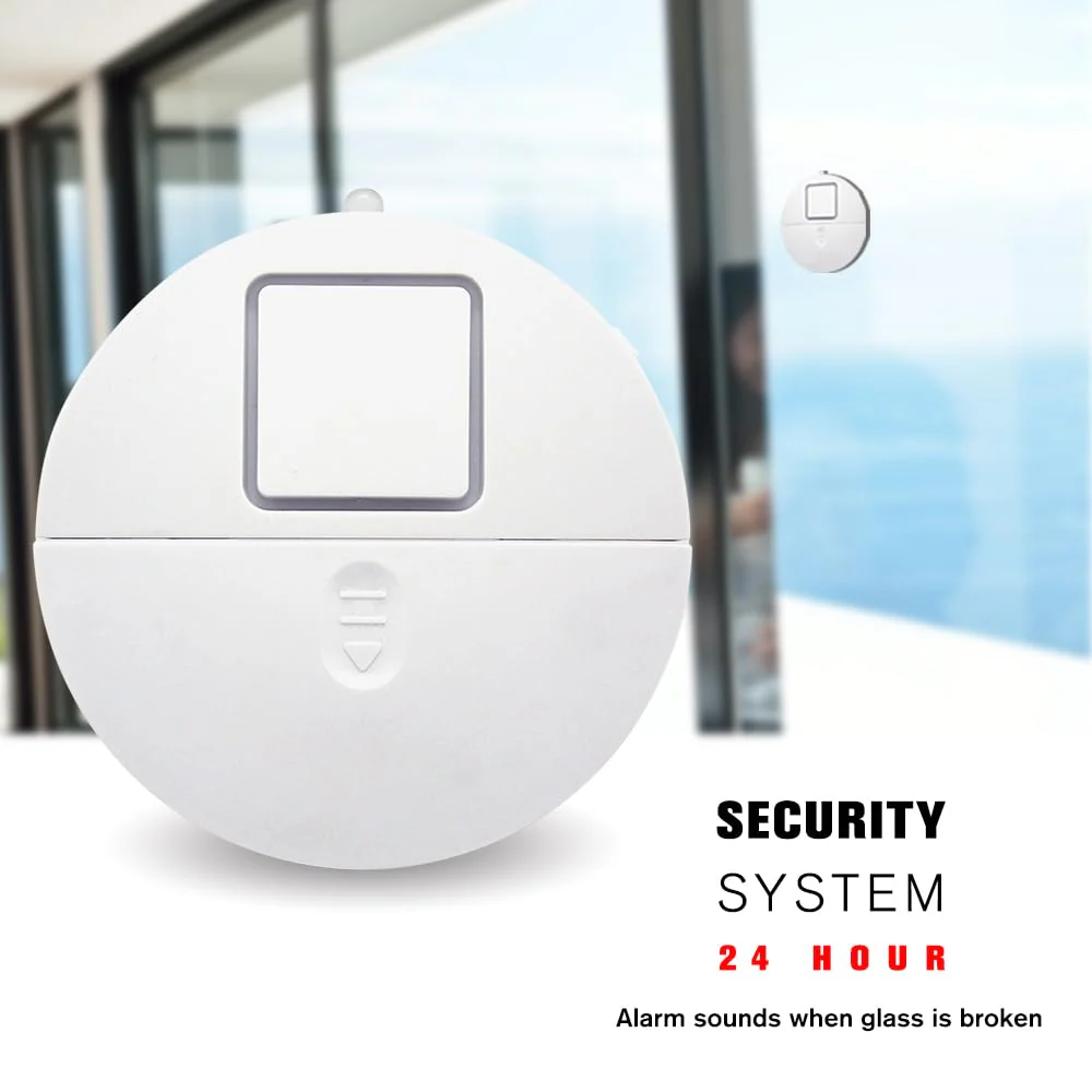 EVA LOGIK Modern Ultra-Thin Window Alarm with Loud 120dB Sound and Vibration Sensors Compatible with Virtually Any Window, Glass Break Alarm Perfect for Home, Office, Dorm Room- 8 Pack - Image 7
