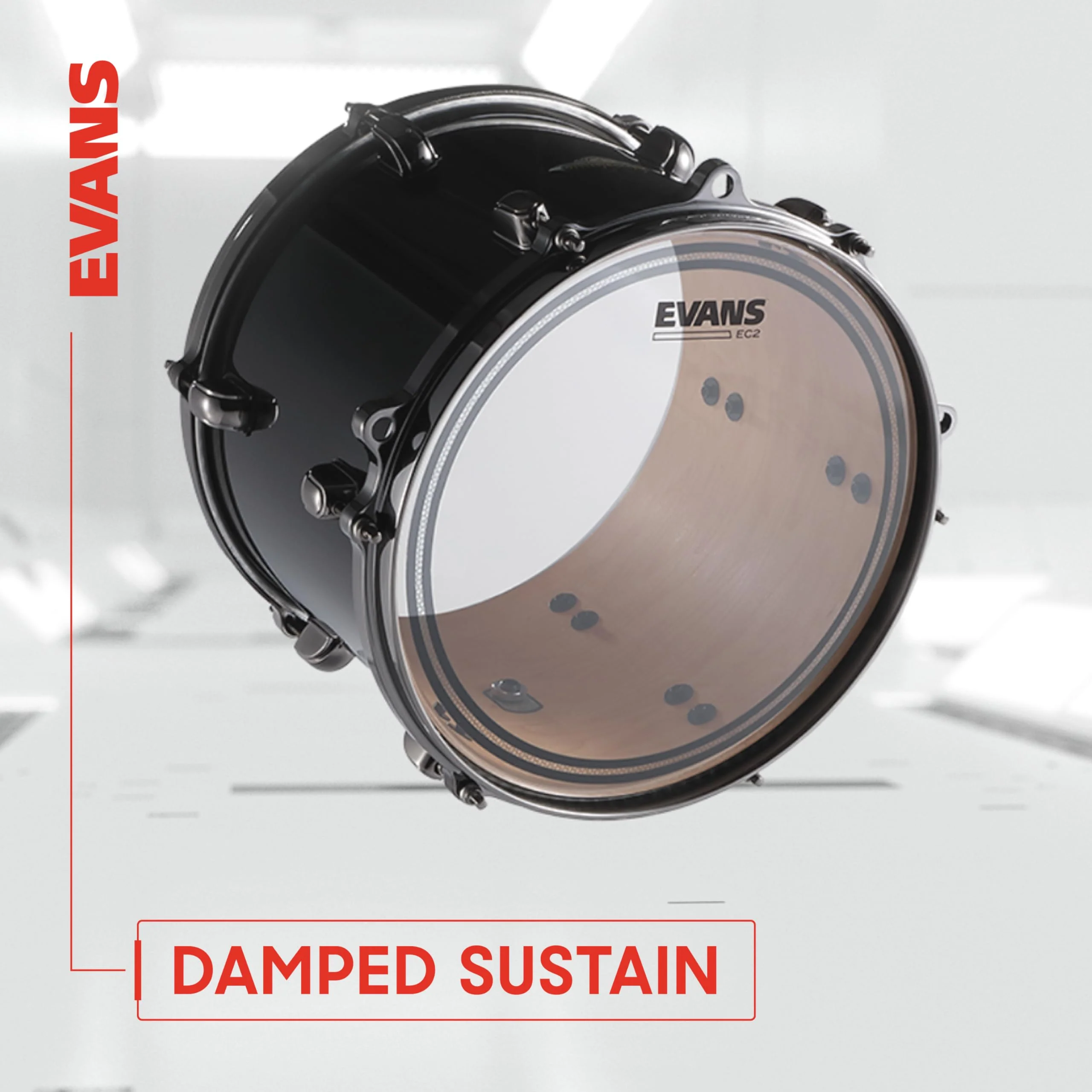 Evans Drum Heads - EC2S Clear Tom Drumhead, 16 Inch Translucent - Image 5