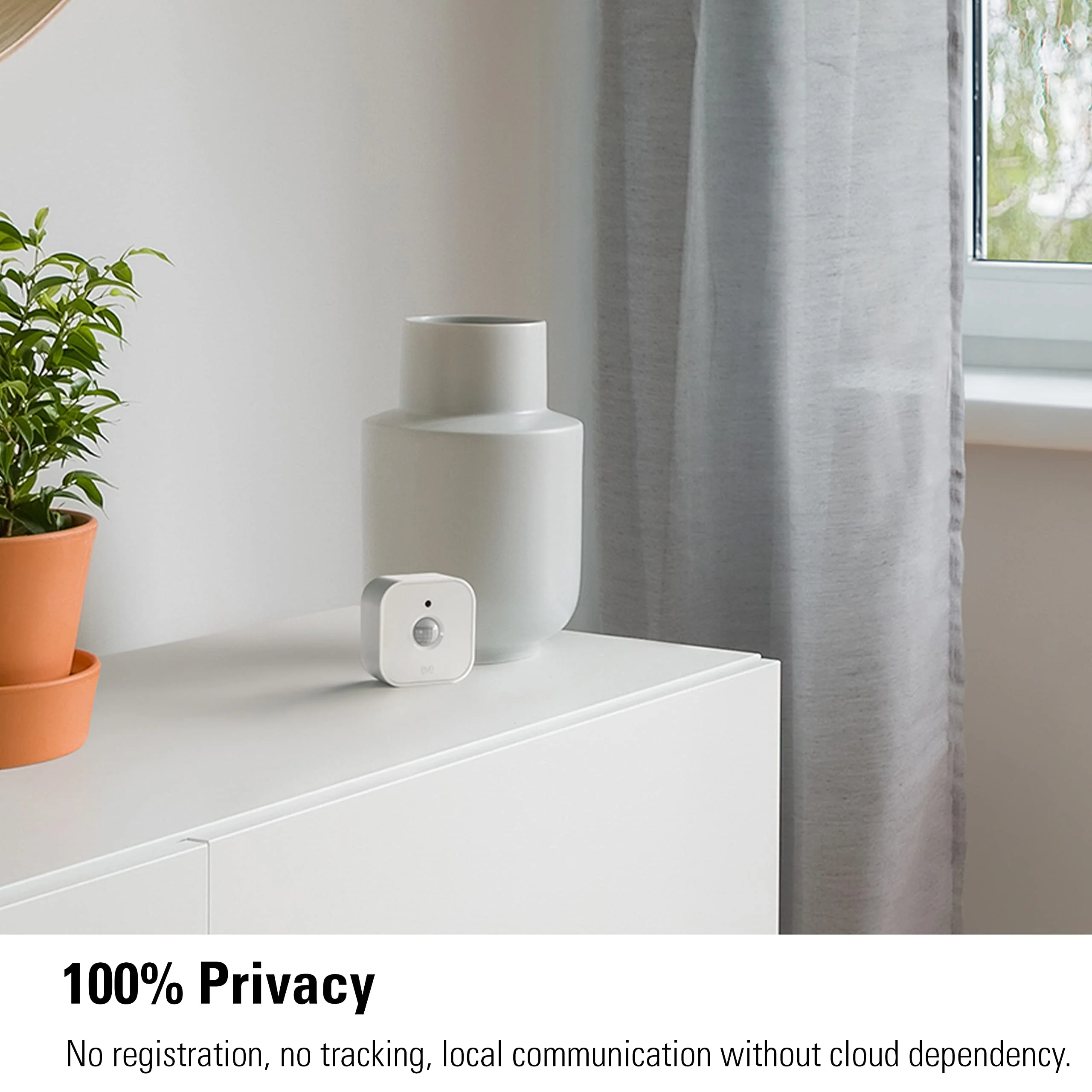 Eve Motion (Matter) - Smart motion sensor with light sensor, IPX3 water resistance, automatic activation of lights and devices, Thread - Image 7