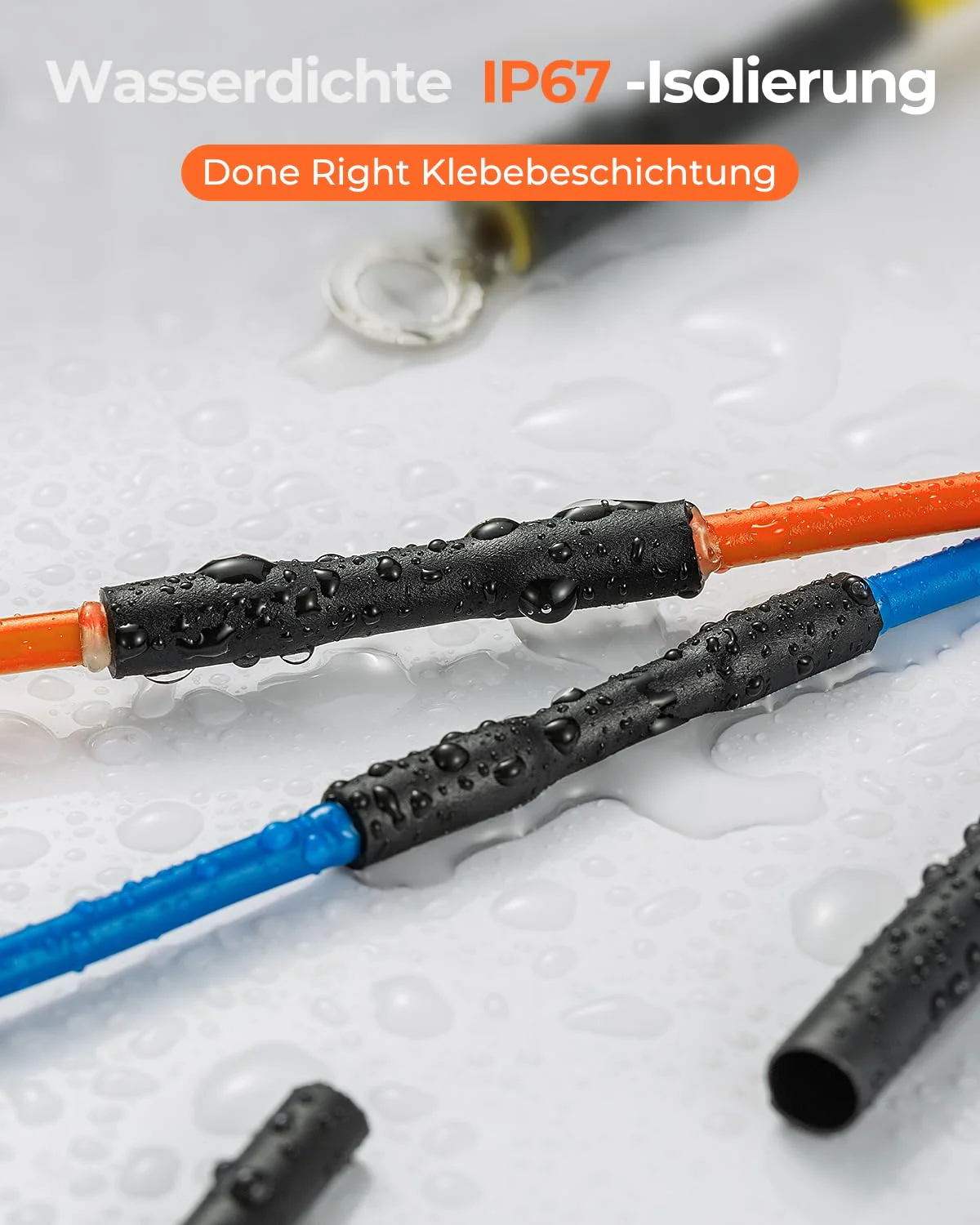 Eventronic 400-Piece Heat Shrink Tube Set, 3:1 Shrinkage, IP65 Waterproof Heat Shrink Tube with Adhesive, Total 40.5 m, Ideal for Electrical Insulation and Wire Connectors, Never Fade 400 Stück, 45mm - Image 5