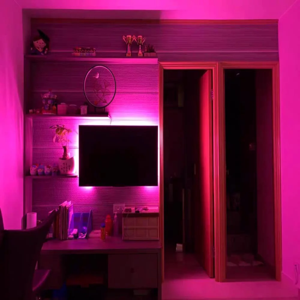 EverBright Pink Led Neon Strip Lights 12V Indoor Outdoor Rope Silicone 16.4Ft 600SMD Waterproof Flexible for Signboard Kitchen Bedroom Bar Home Building Party Events Decoration(No Power Adapter) - Image 3