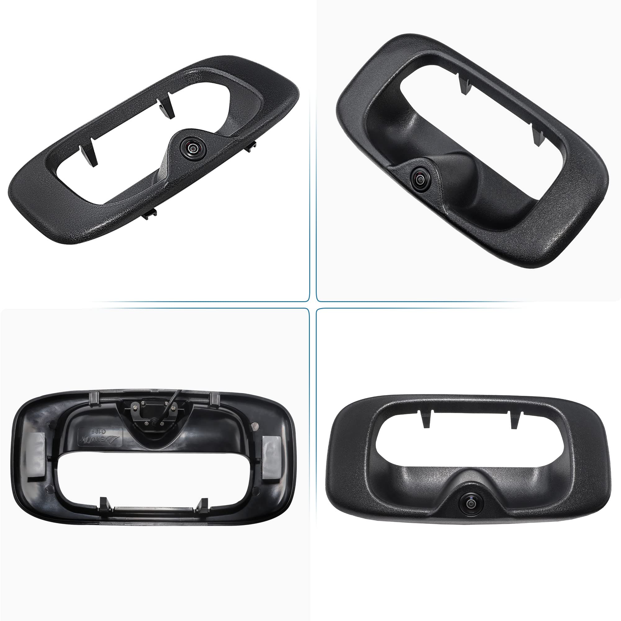 EWAY Tailgate Handle Backup Camera for 1999-2007 Chevy Silverado GMC Sierra 1500 2500 3500 HD Classic Tailgate Reversing Rear View Back Up Camera RCA Plug, Replaces# 15228539, GM1915105, GM1916102 - Image 7
