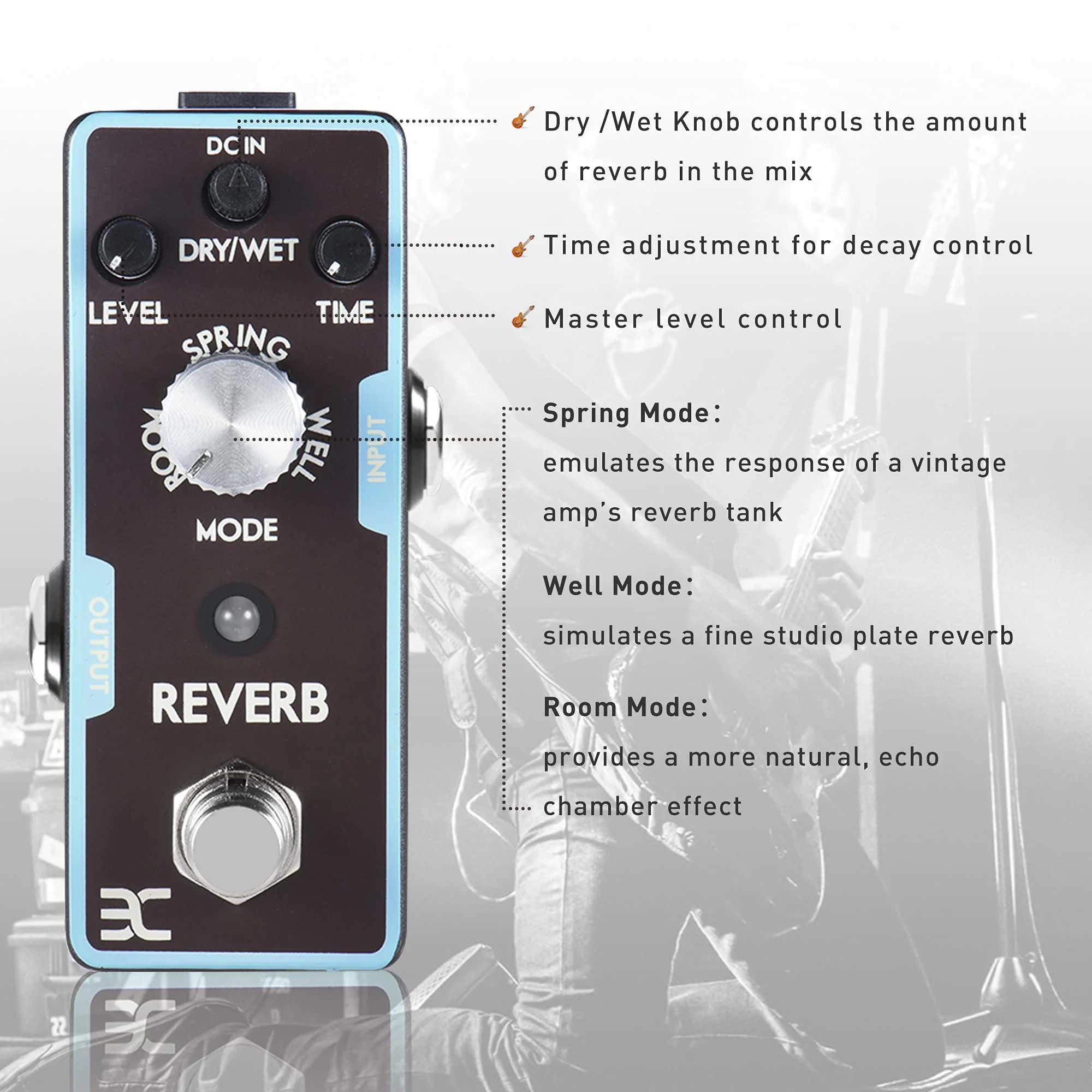 EX Mini Digital Reverb Pedal - Image 2