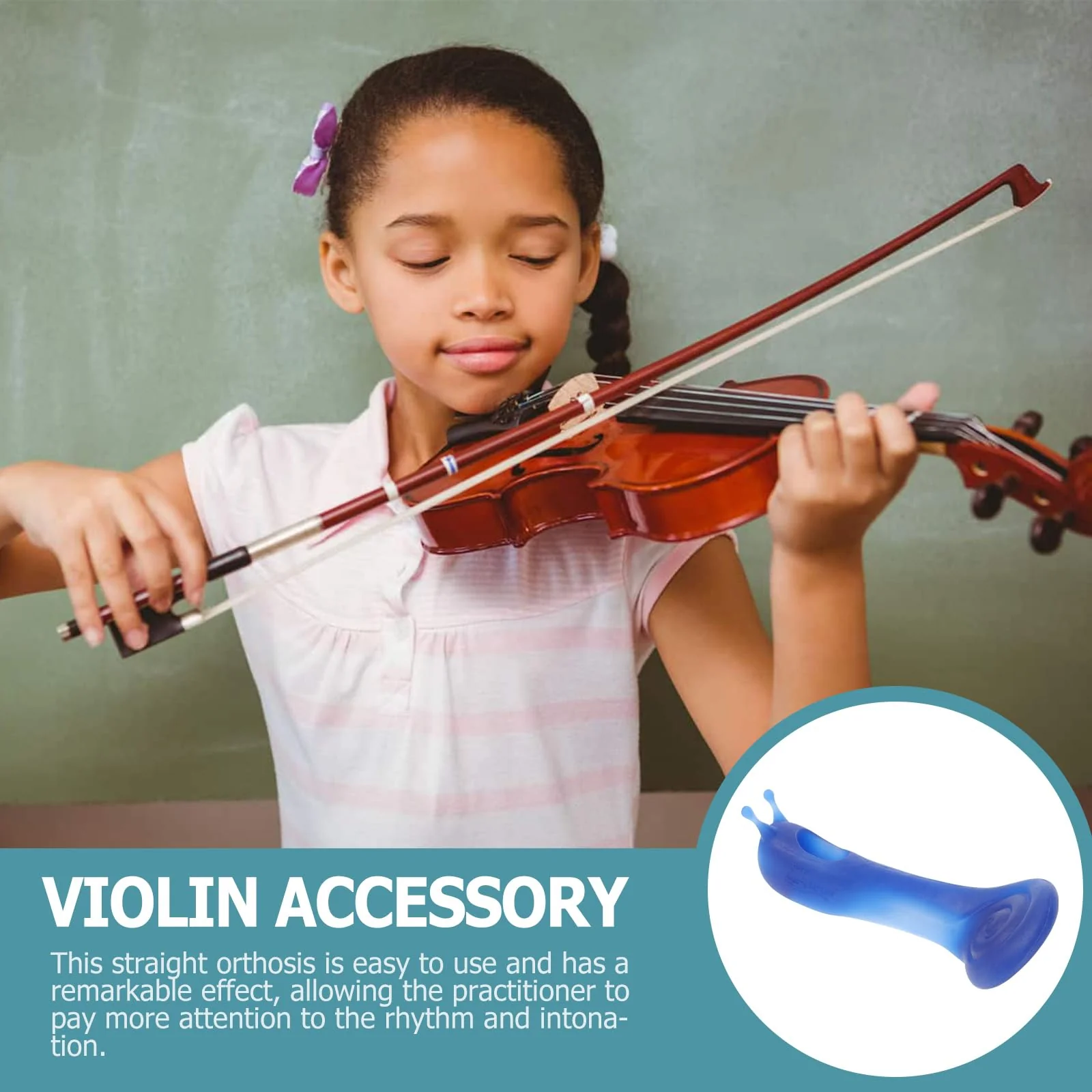 EXCEART 1Pc Kids Violin Bow Holder Useful Violin Beginner Corrector Bow Straightener - Image 9