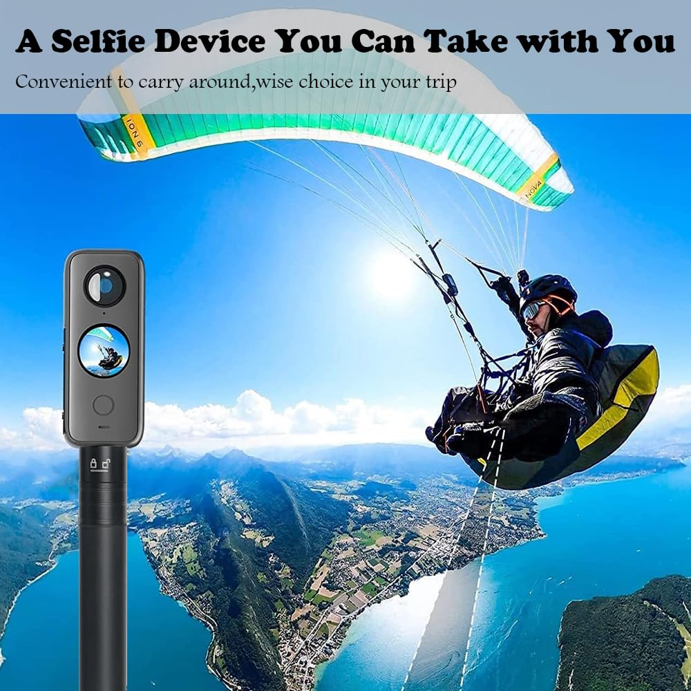 Extendable Selfie Stick Universal Invisible Selfie Stick Lightweight 19cm/7.48in to 73cm/28.74in Smartphone Gimbal Extension Pole for Camera Video Smartphone Travel - Image 6