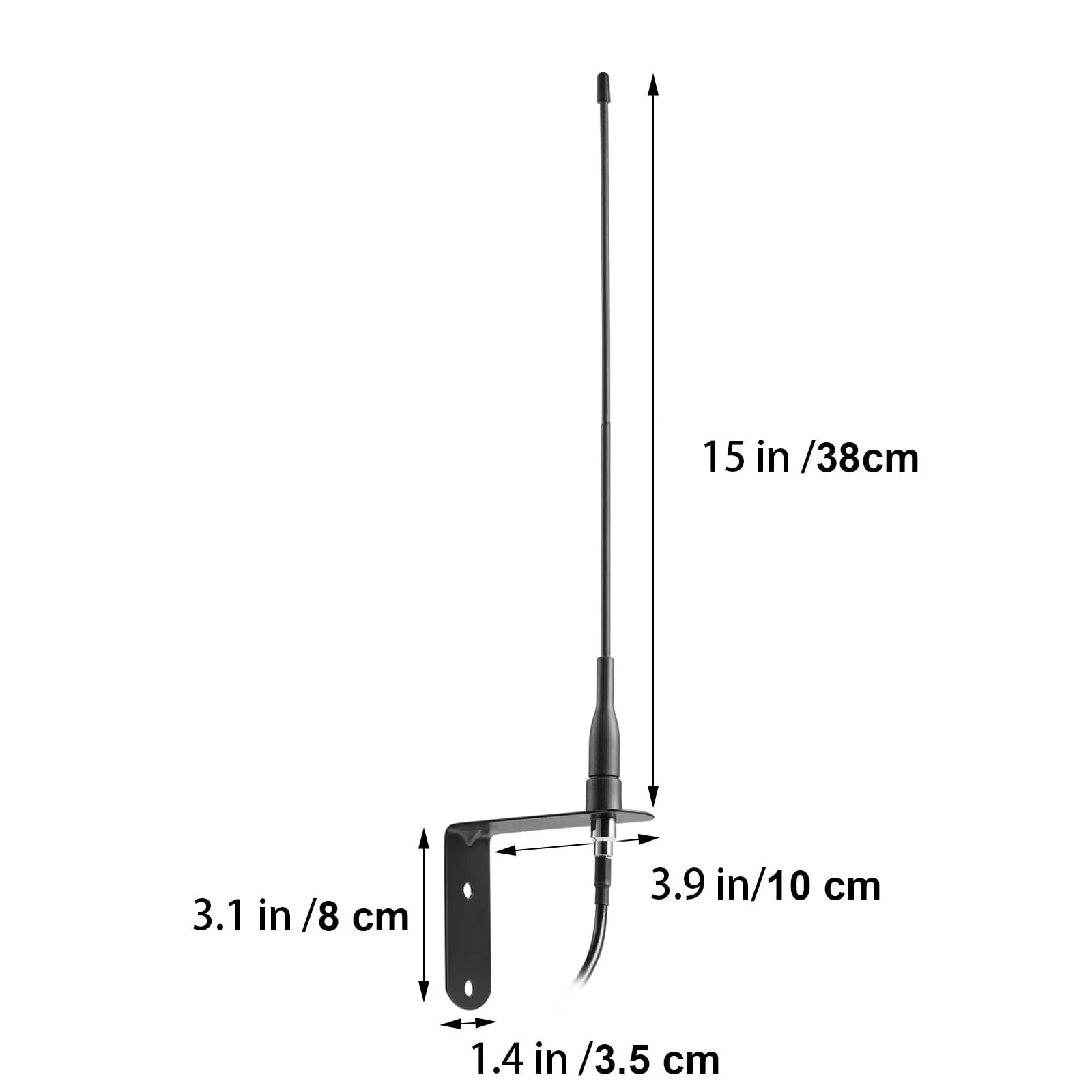 Extended Long Range 433Mhz 433.92MHz Flexible Whip Receiver Antenna for Remote GTO Mighty Mule LiftMaster Ghost Etc Smart Gate Door Opener Alarm System Signal Booster，Distance up to 500 ft+, Eifagur - Image 2