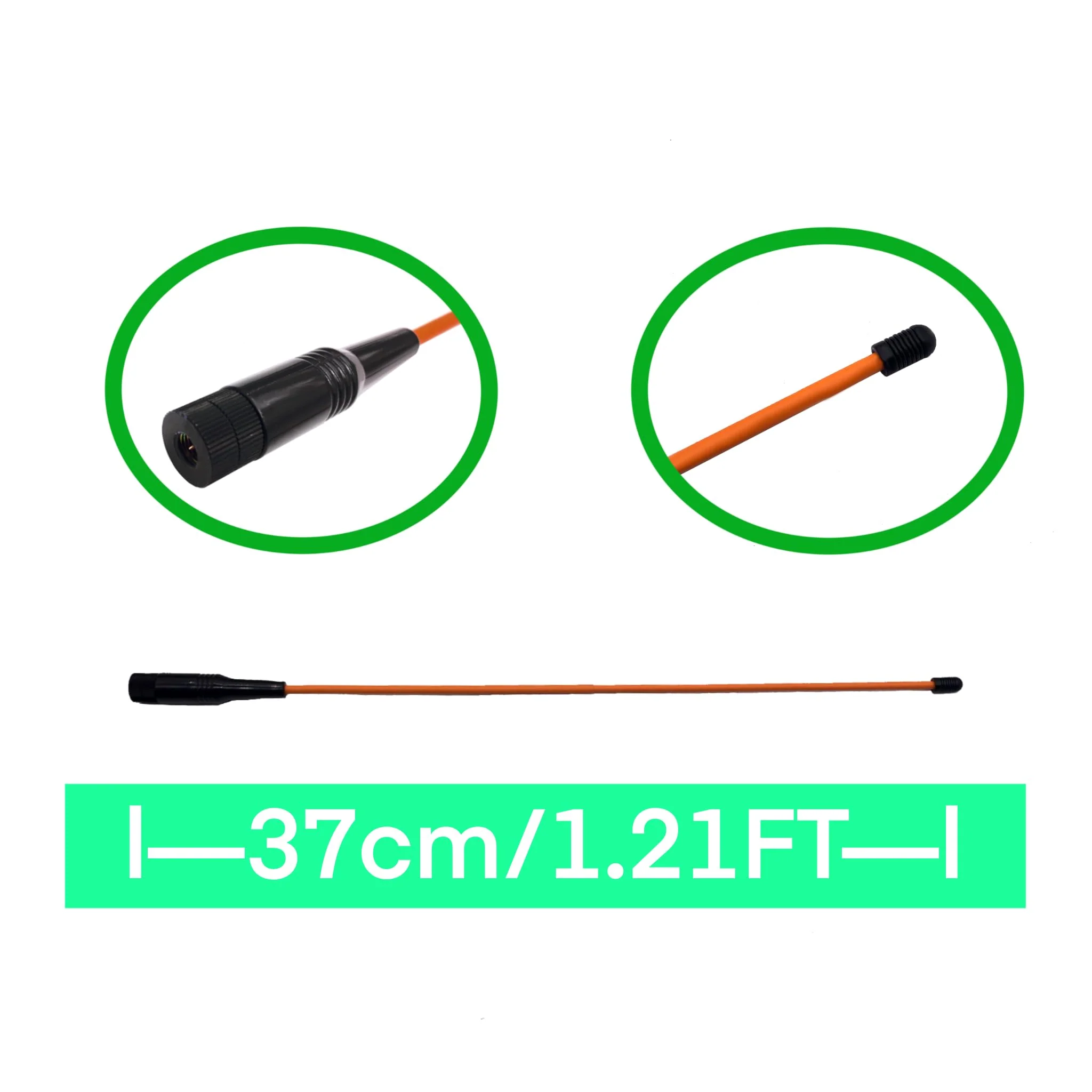 Extended Long Range Flexible Receiver Antenna for Garmin GPS Alpha 100 200 200i Astro 220 320 430,Garmin Alpha Accessories (Orange) Orange - Image 4