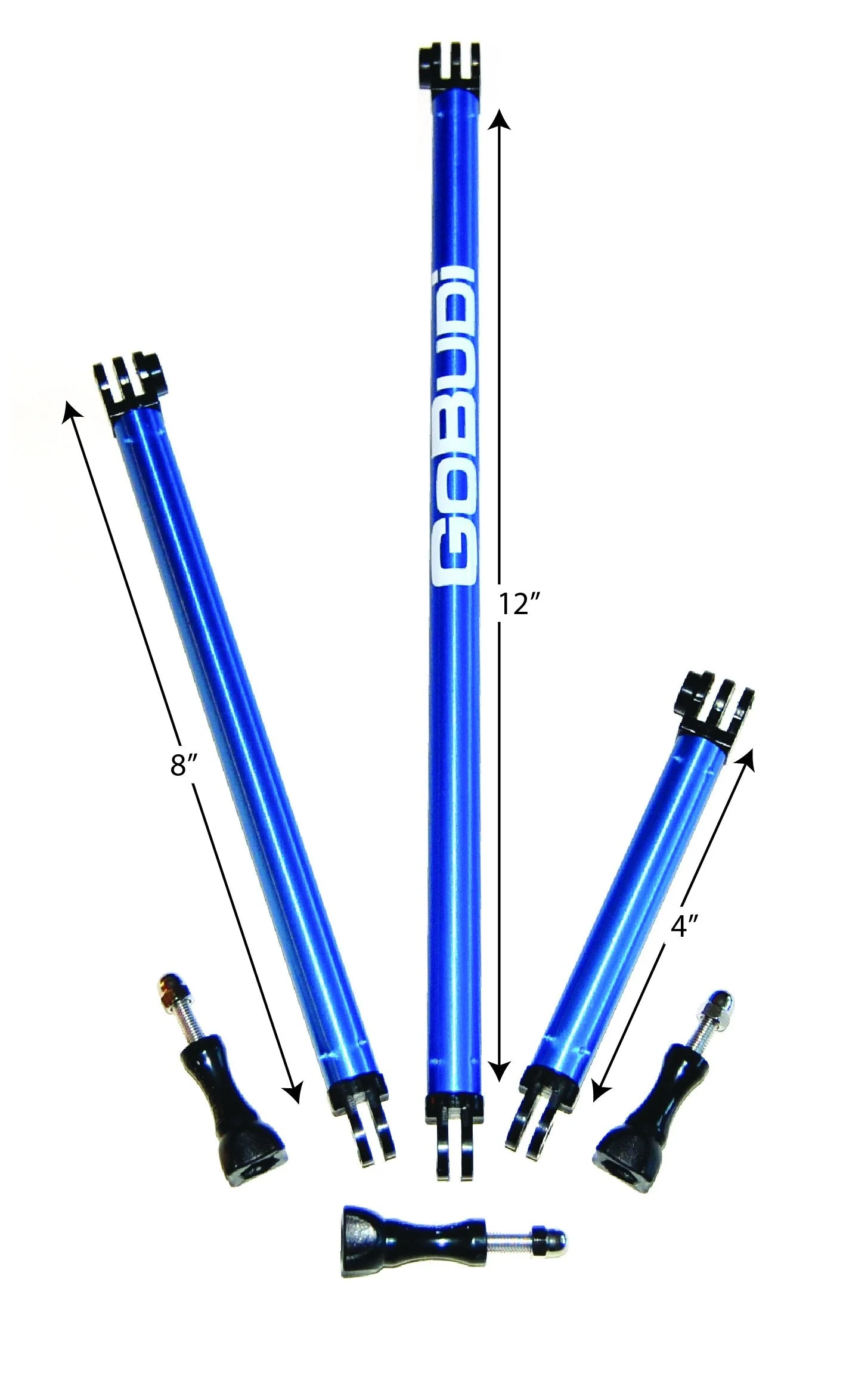 Extension Pole Set Compatible with All GoPro Hero Cameras, Includes Bolts (3 Fixed Set) 3 Fixed Set - Image 2