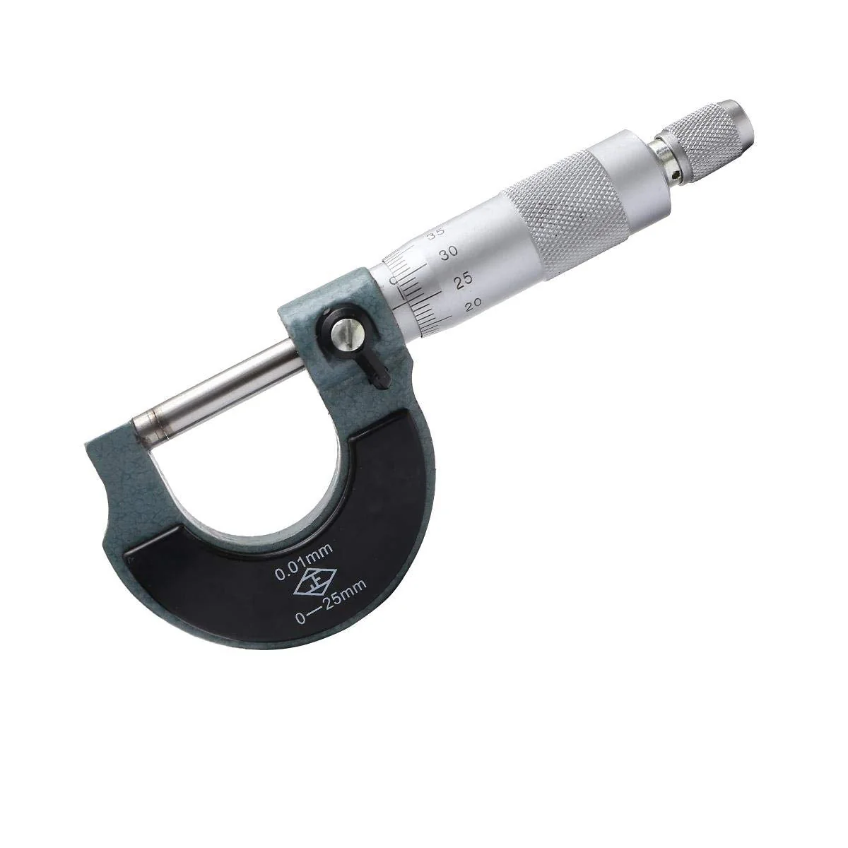 External Micrometer Metric 0-25mm High Precision with Carbide Tipped Anvils Metalworking Engineering and Mechanic Car Repair Precise Measuring Tool TOPWAY 401301 Grade A - Image 2