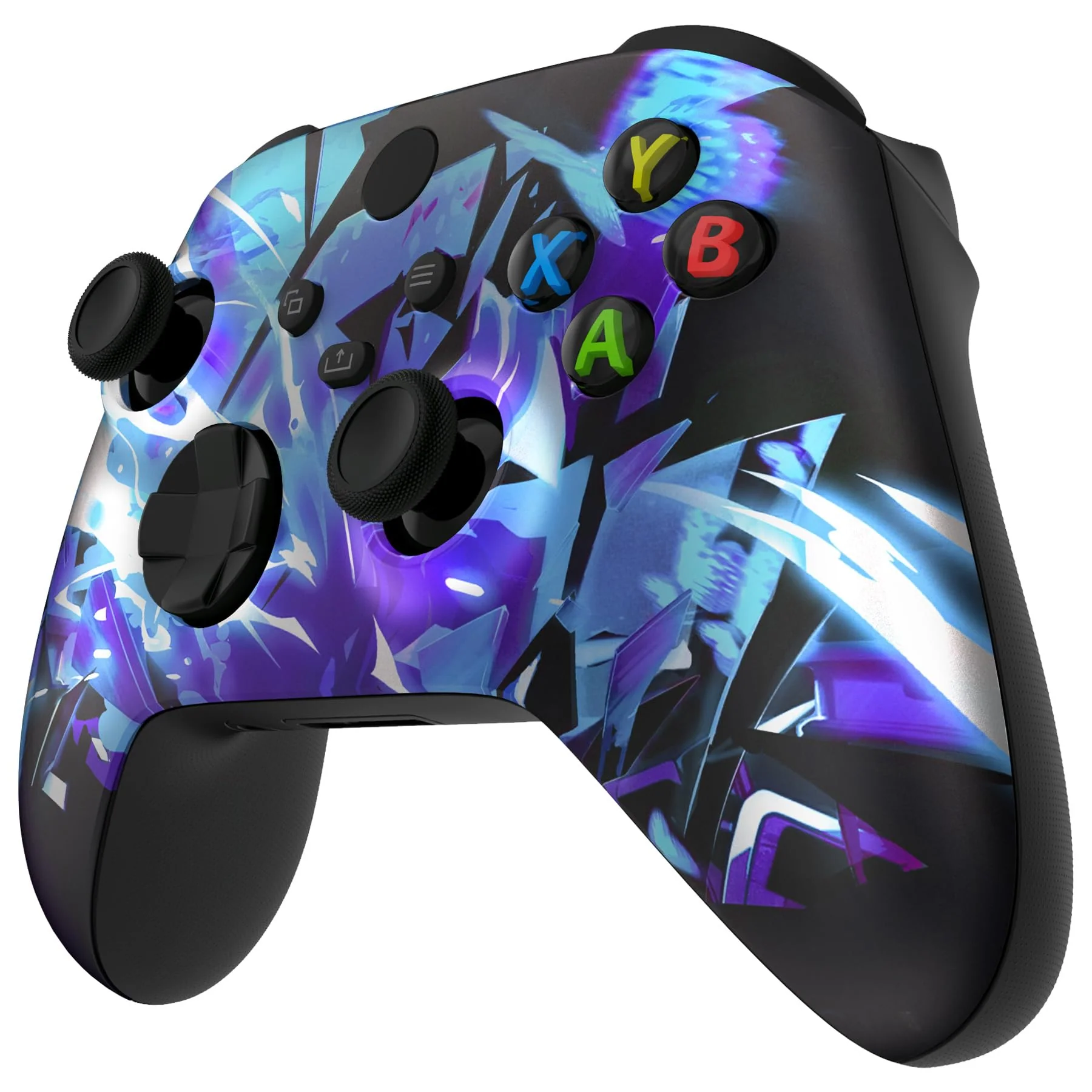 eXtremeRate Replacement Shell for Xbox Series X|S Controller - Unleash Your Style - Dark Hour Breaking Custom Acessories Skin Front Housing Cover for Xbox Core Controller Wireless[Control without] - Image 7