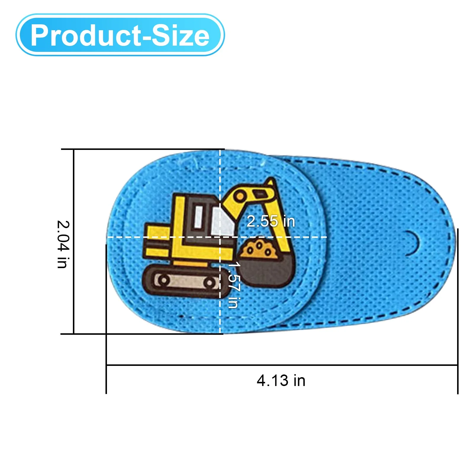 Eye Patches for Kids Girls Boys,6 Pcs Styles Eye Patch for Glasses Kids Reusable Eye Patch for Treating Lazy Eye Amblyopia Strabismus (Left Eye, Blue Transportation) Blue Left - Image 2