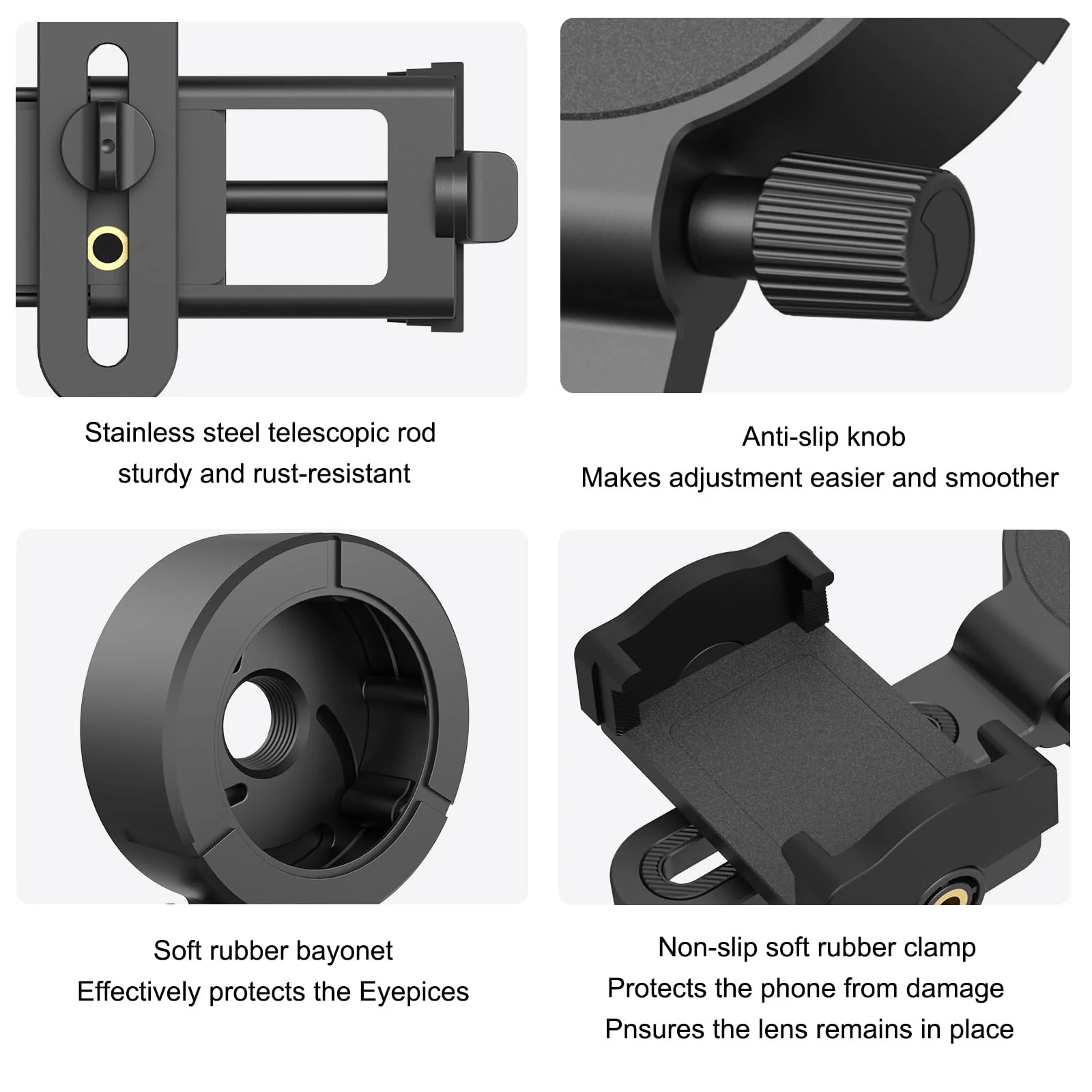 Eyeskey Universal Phone Adapter - Capture Stunning Moments with Your Smartphone through Binoculars, Monoculars, Scopes, Telescopes, and Microscopes - Fits Most Smartphones L - Image 3
