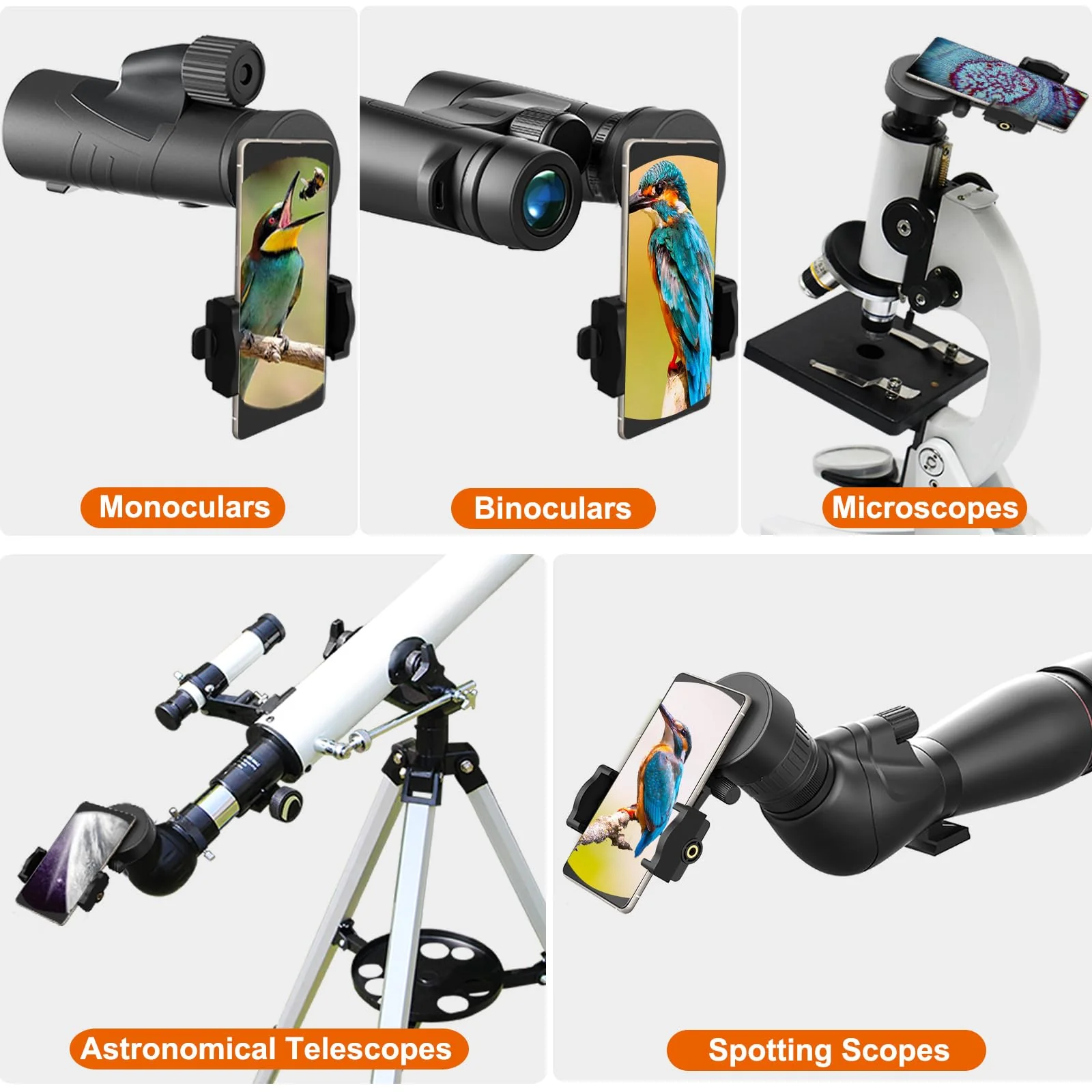 Eyeskey Universal Phone Adapter - Capture Stunning Moments with Your Smartphone through Binoculars, Monoculars, Scopes, Telescopes, and Microscopes - Fits Most Smartphones L - Image 6