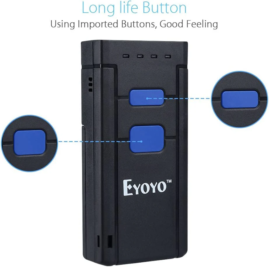 Eyoyo EY2877 Portable Bluetooth Barcode Scanner Wireless, CCD Mini Handheld CMOS UPC USB Barcode Reader Compatible with POS, iPad, iPhone, Android Phones, iOS Work for Store, Book, Library Inventory - Image 8