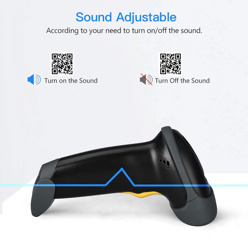 Eyoyo EYH2 Handheld USB 2D Barcode Scanner, Wired Automatic QR Code Scanner PDF417 Data Matrix Bar Code Reader with Long USB Cable for POS Mobile Payment, Convenience Store, Supermarket, Warehouse Black - Image 6