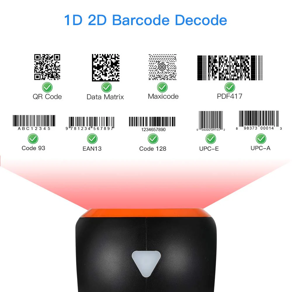 Eyoyo Hands-Free 1D 2D Desktop Barcode Scanner, QR Barcode Reader Support Screen Scanning Platform Scanner for Warehouse, Supermarket, Retail Store, Bookstore Pos System - Image 3