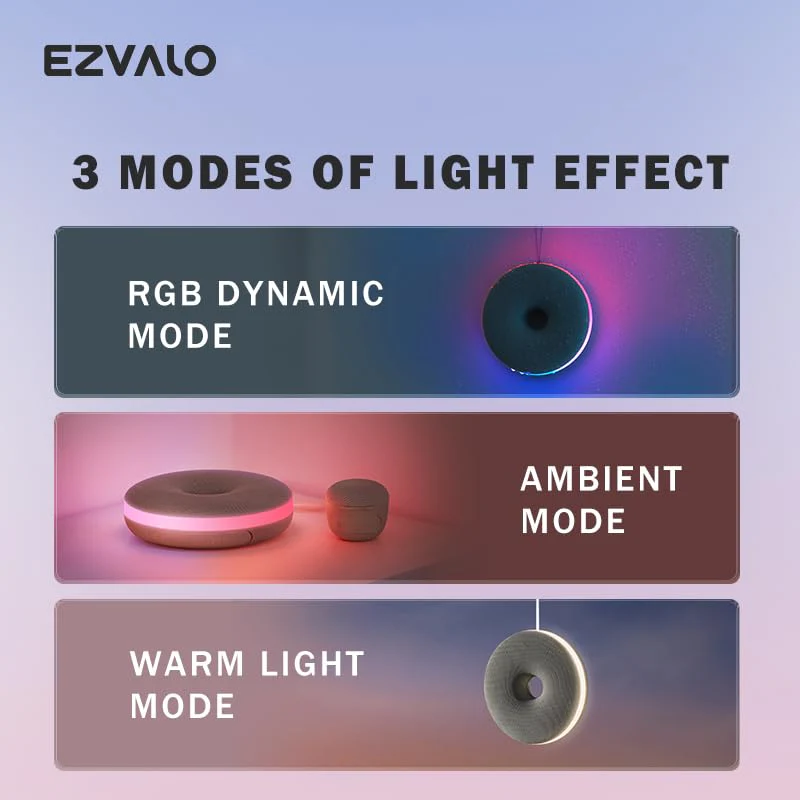 EZVALO Karaoke Machine, Portable Bluetooth Shower Speaker with 2 Wireless Microphones and Lights for Adults, Birthday Gifts for Girls Family Home Party - Image 6