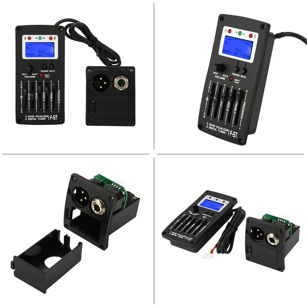 F-5T 5Band Equalizer Digital Tuner Pickup for Electric Acoustic Classic Guitar - Image 5