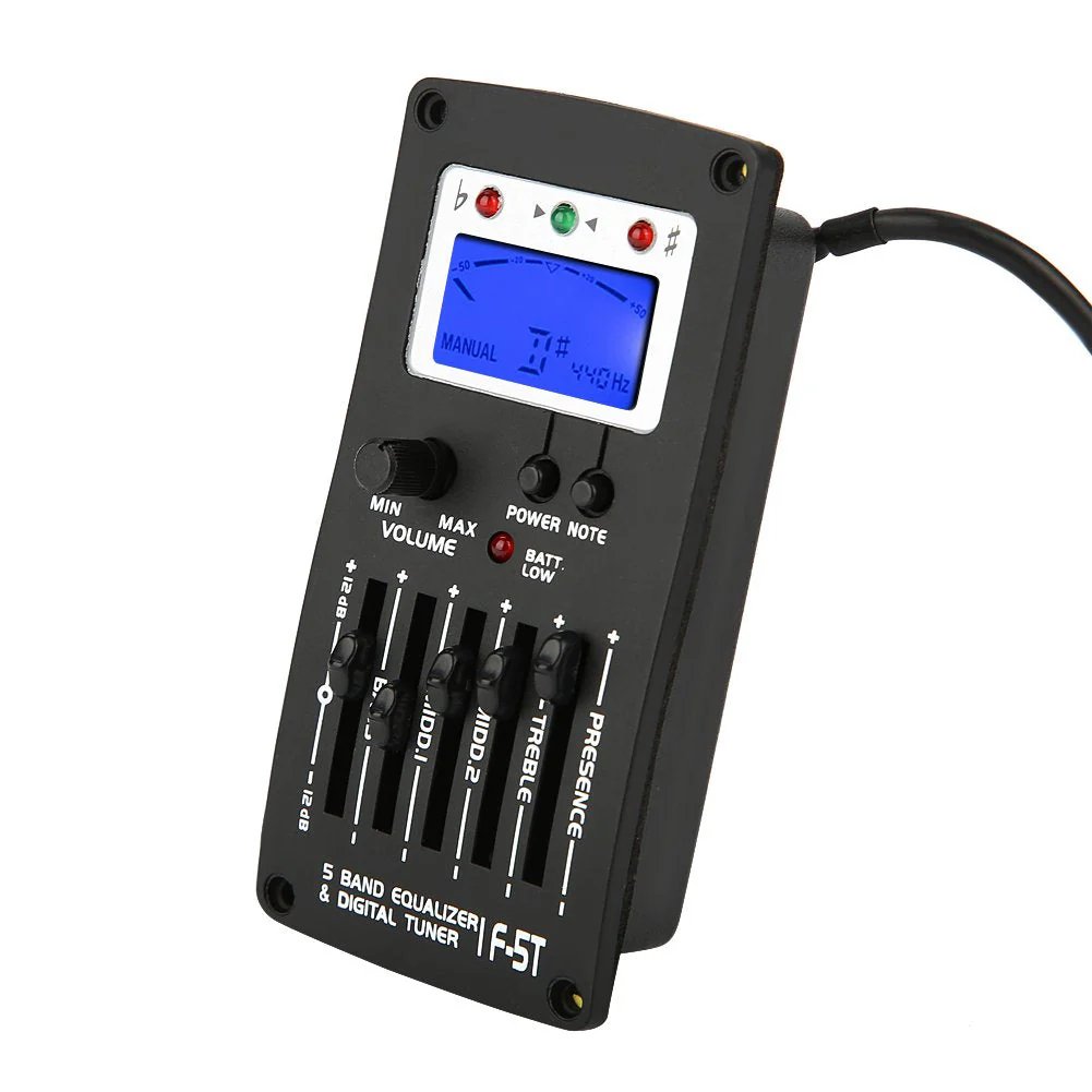 F-5T 5Band Equalizer Digital Tuner Pickup for Electric Acoustic Classic Guitar - Image 6
