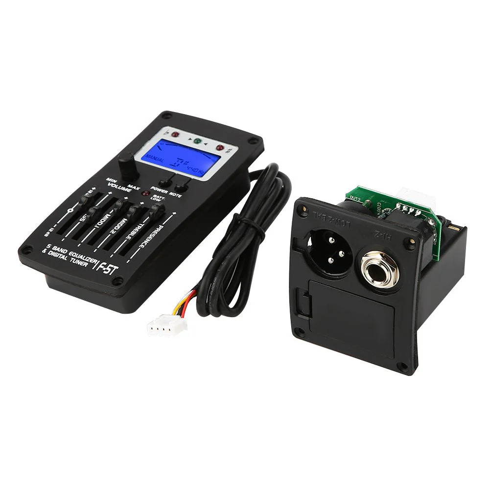 F-5T 5Band Equalizer Digital Tuner Pickup for Electric Acoustic Classic Guitar - Image 7