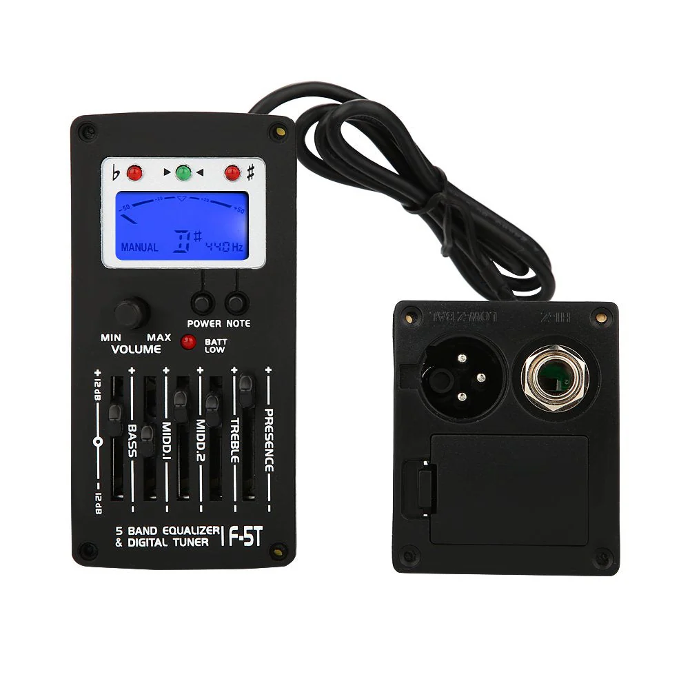 F-5T 5Band Equalizer Digital Tuner Pickup for Electric Acoustic Classic Guitar - Image 8