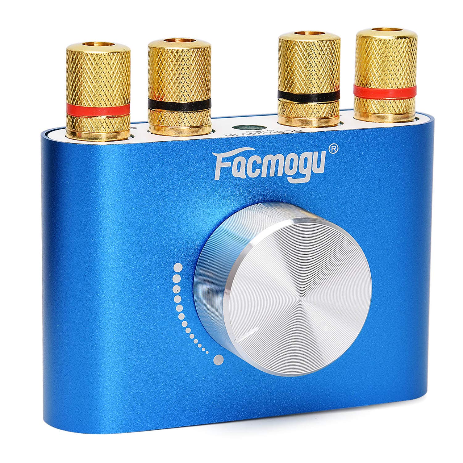 Facmogu F900 2 CH Bluetooth Amplifier 100W with Power Supply Adapter DC 12V 5A, 50W + 50W BT 5.0 Mini Wireless Audio Power AMP for Home HiFi Stereo Speaker Blue - Image 3
