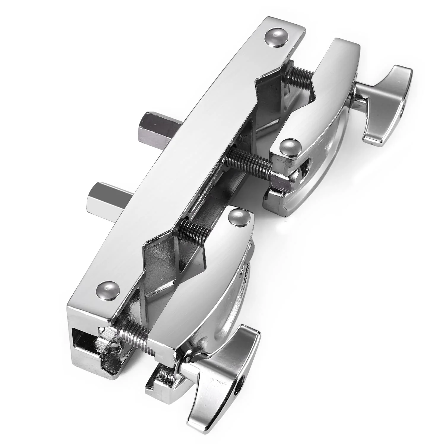 Facmogu Silver Multi-clamp, Adjustable Quick Release Multi-clamp Construct with Premium Stainless Steel Material, Cymbal Stand Mount Holder for Drum Cymbal Stands & Holders - Image 8