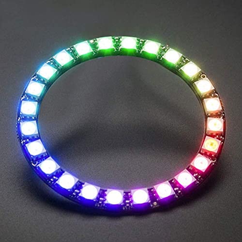 Fafeicy 24-Bit WS2812 5050 RGB LED Ring Lamp Light, with Integrated Drivers 5Vdc, 7cm Inner Diameter, 8.5cm Outer Diameter (1) - Image 8