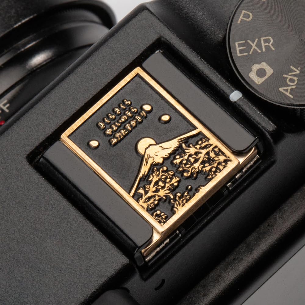 Falling Cherry Blossoms Camera Metal Hot Shoe Cover for Fujifilm xpro2 xpro1 x100vi xe5 xt5 xt4 xt3 for Nikon zf zfc df (Copper Alloy-Hot Shoe Cover) Copper Alloy-Hot Shoe Cover - Image 3