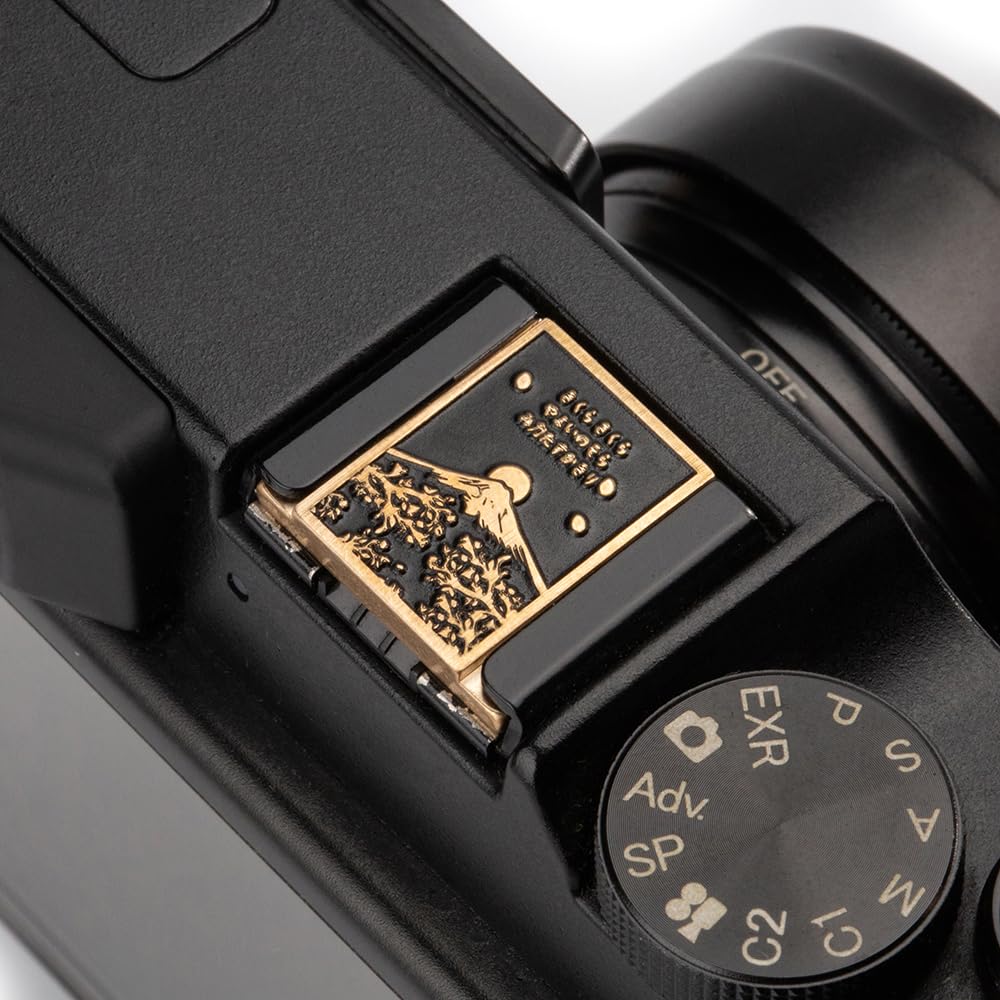 Falling Cherry Blossoms Camera Metal Hot Shoe Cover for Fujifilm xpro2 xpro1 x100vi xe5 xt5 xt4 xt3 for Nikon zf zfc df (Copper Alloy-Hot Shoe Cover) Copper Alloy-Hot Shoe Cover - Image 4