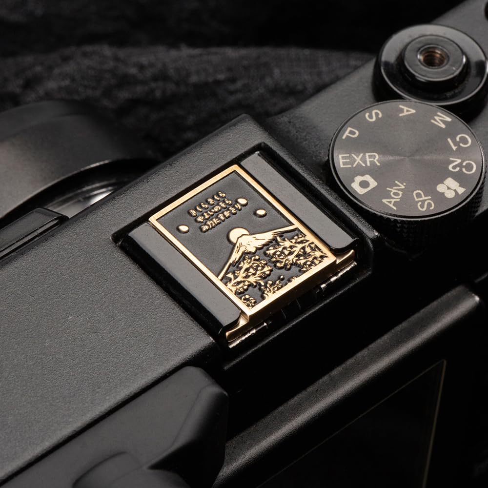 Falling Cherry Blossoms Camera Metal Hot Shoe Cover for Fujifilm xpro2 xpro1 x100vi xe5 xt5 xt4 xt3 for Nikon zf zfc df (Copper Alloy-Hot Shoe Cover) Copper Alloy-Hot Shoe Cover - Image 5