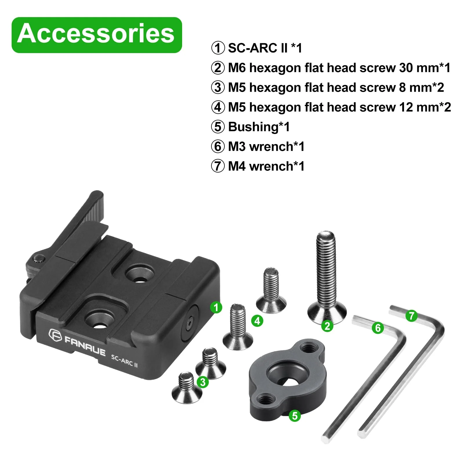 FANAUE ARCA-Swiss Bipod Adapter, ARCA-Swiss Quick Release, Arca Tripod Mount for Fanaue Tripod Heads - Image 8