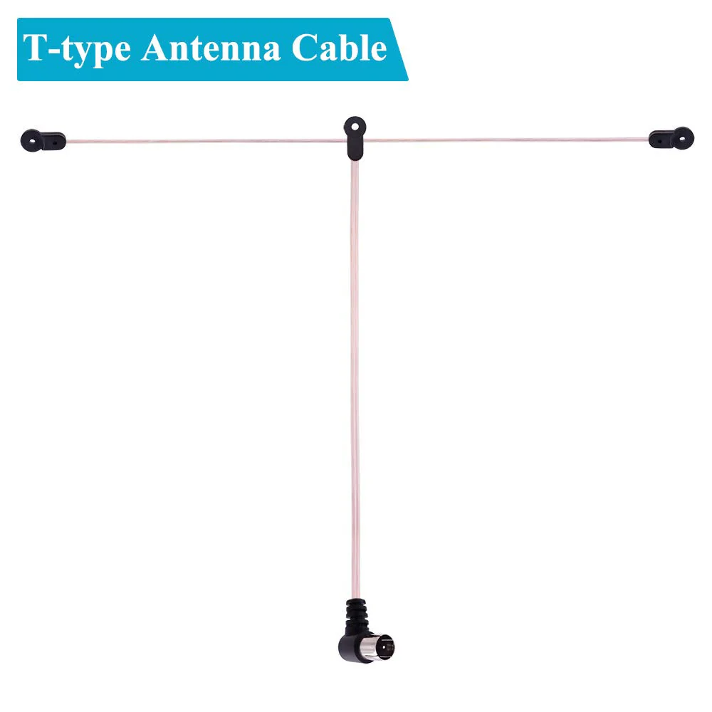 Fancasee Universal FM Antenna Dipole 75 Ohm F Male Push On Plug Coax Coaxial Cable Antenna with PAL 3.5mm BNC Jack Connector & 75 to 300 Ohm Adapter FM Radio Antenna for Home AV Stereo Receiver Indoor - Image 4