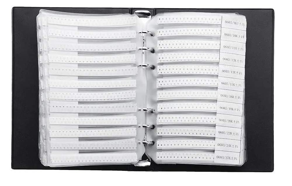 Fasizi 1% 0603 SMD Resistor Assorted Folders (0ohm - 10m Ohm) 170 Value x 50pcs = 8500pcs Sample Book - Image 5