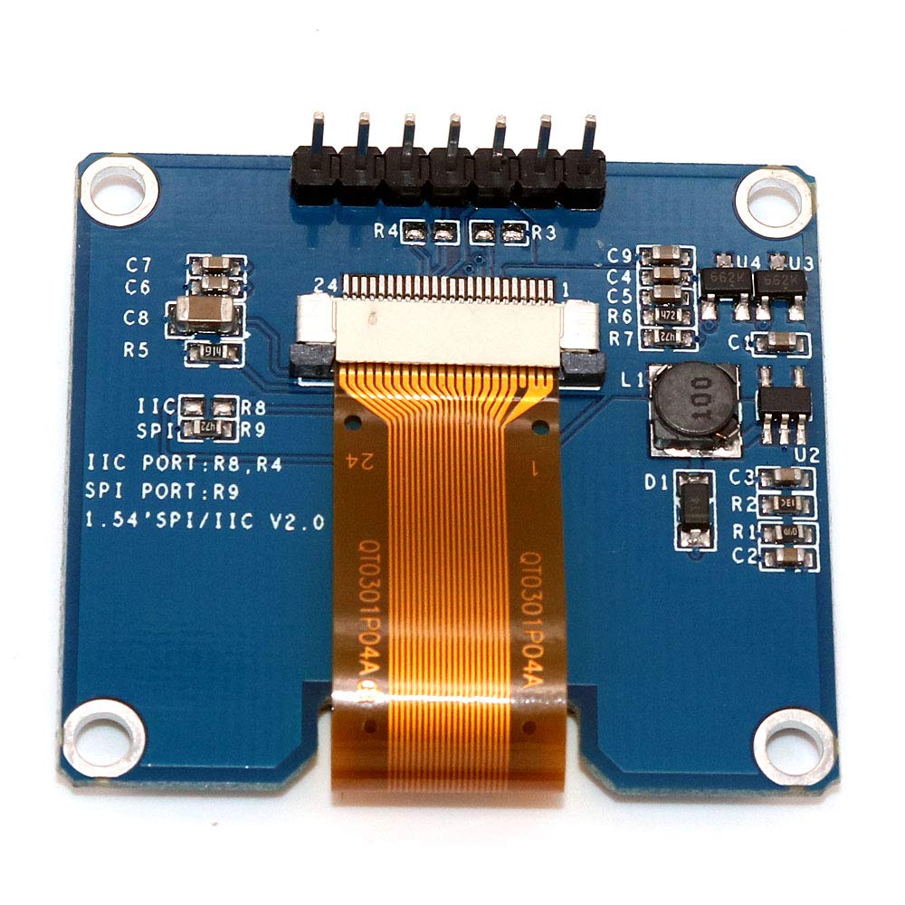 Fasizi 1.54 Inch OLED Display Module 128 x 64 SPI IIC Interface OLED Screen Board 3.3-5 V UART White Writing - Image 3